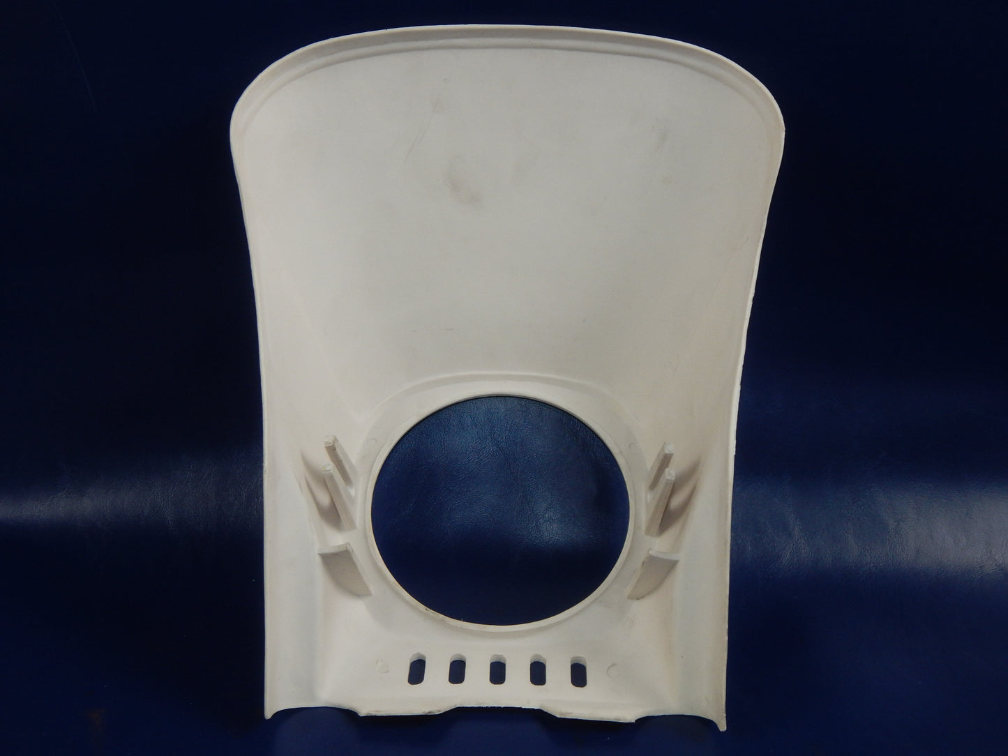 UNIVERSAL NONFANGO PK-533 HEADLIGHT COWLING NUMBER PLATE WHITE 8"x13" ENDURO - MotoRaider
