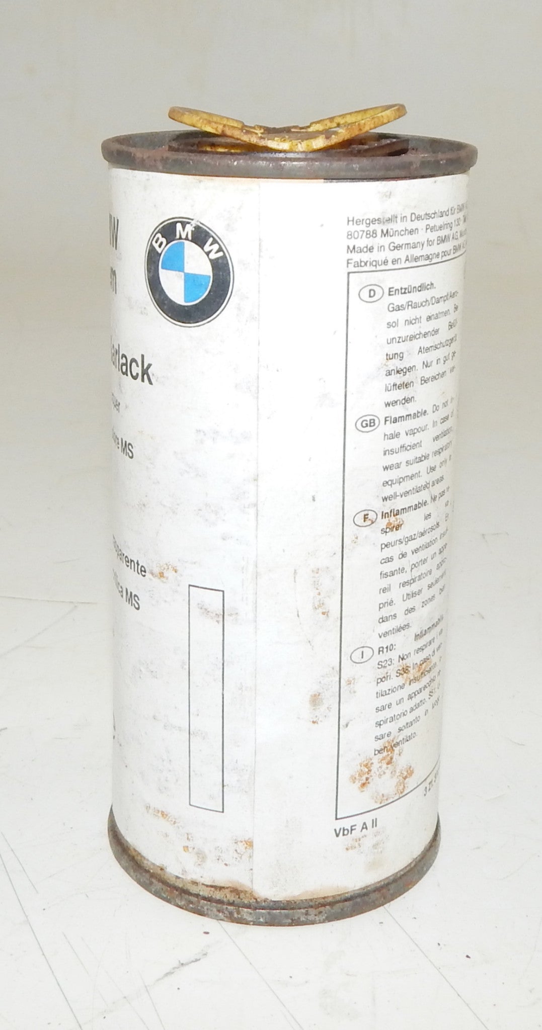 OEM BMW PAINT CAN 250ml ACRYLIC MS-CLEAR LACQUER - MotoRaider