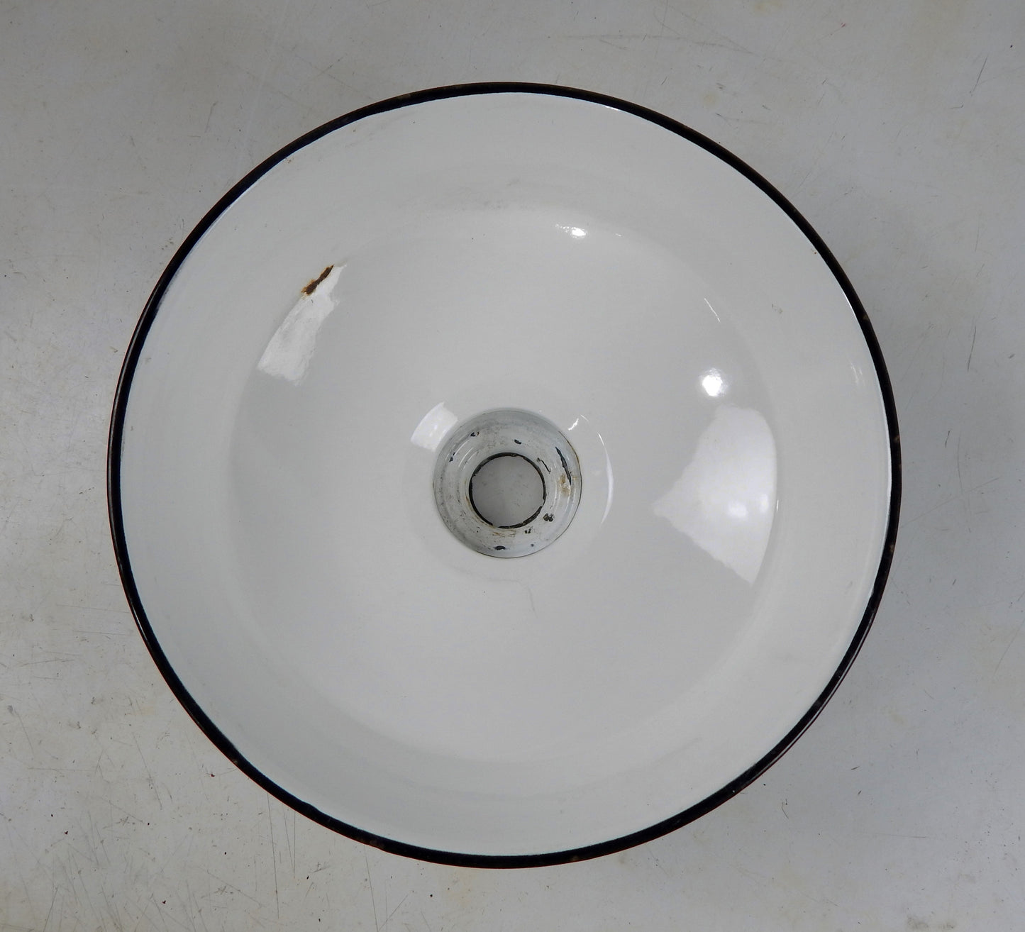 VINTAGE METAL SHOP LIGHT SHADES GREEN PORCELAIN ENAMEL D=14" GARAGE INDUSTRIAL C - MotoRaider