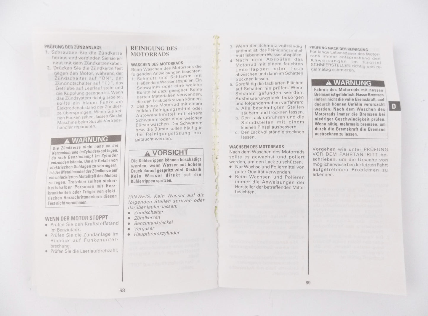 1996 SUZUKI VS80OGL VS600GL OWNER USER MANUAL BOOK CATALOG 99011-39A56-042 - MotoRaider