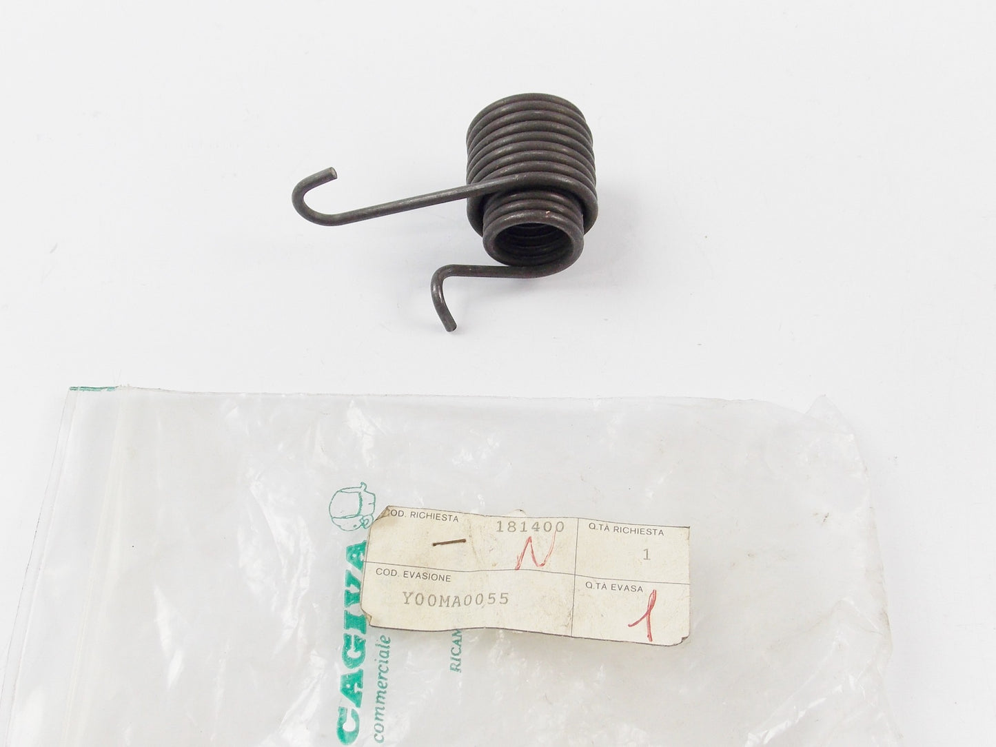 NOS OEM CAGIVA 1993-1994 CITY KICK STARTER PEDAL RETURN SPRING Y00MA0055 - MotoRaider