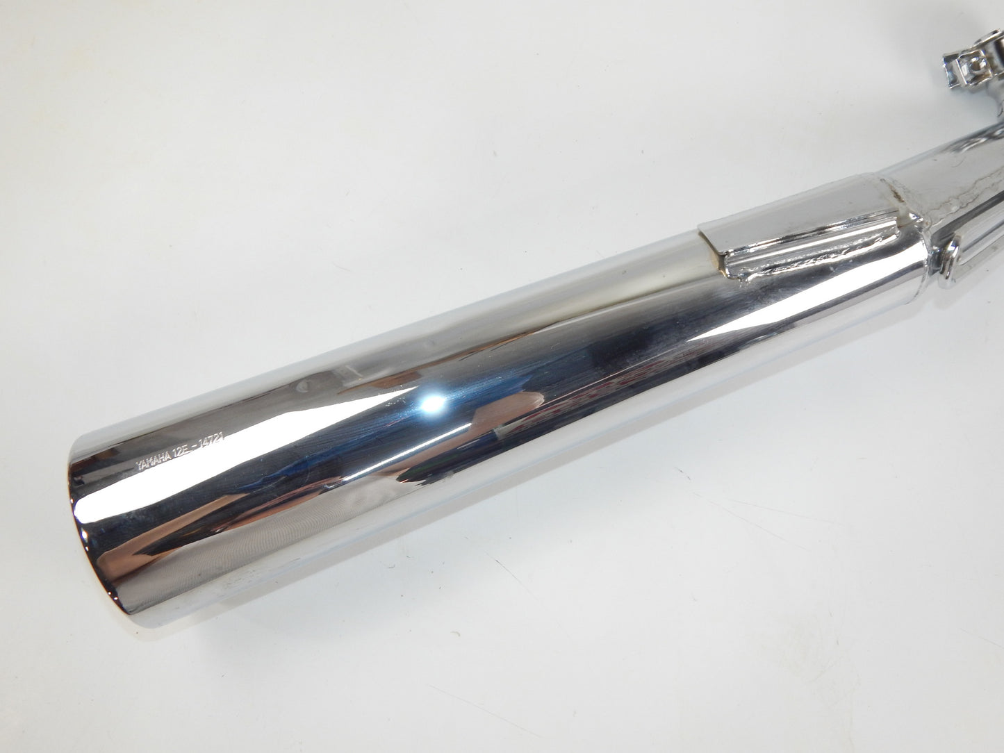 OEM YAMAHA 1982 XS400 RIGHT SIDE EXHAUST MUFFLER PIPE 12E-14721-00 VINTAGE - MotoRaider