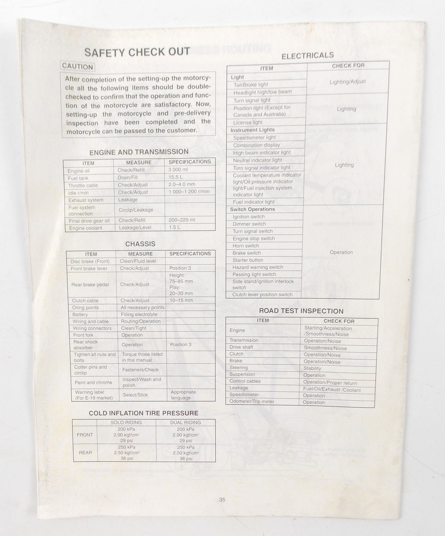 SUZUKI 2005 VZ800K5 SET-UP ASSEMBLY MANUAL PAMPHLET BROCHURE 99505-01175-01E - MotoRaider