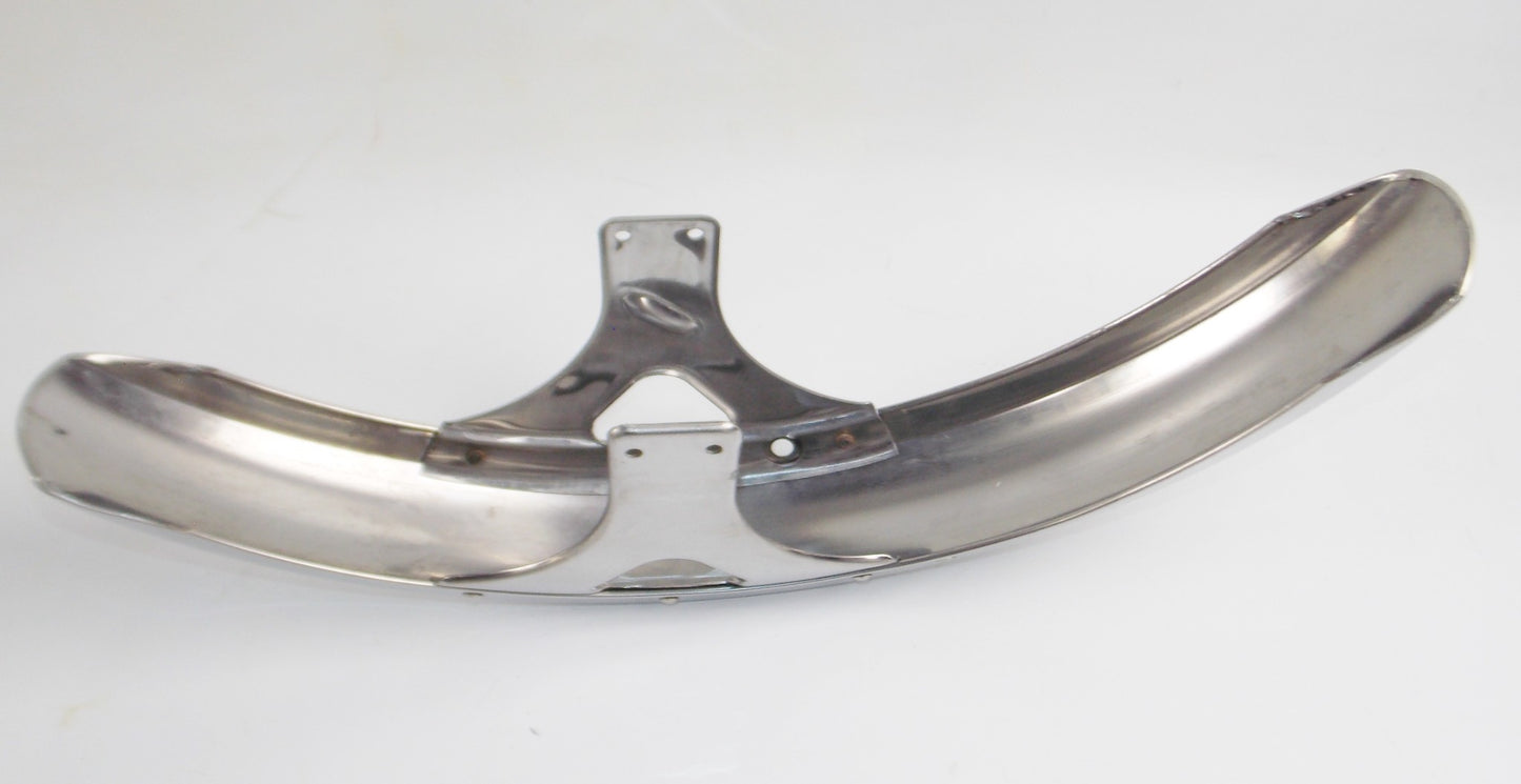 LAVERDA LZ50 ZUNDAPP 1982 CS50 CHROME MUDGUARD FRONT FENDER 448-19.600 61401055 - MotoRaider