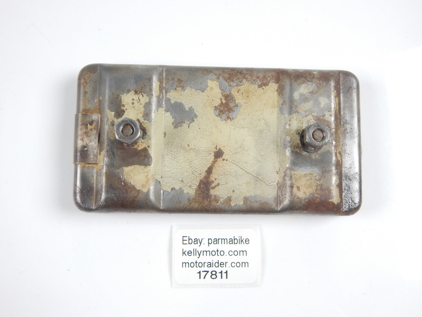 VINTAGE SCOOTER 1959 LAMBRETTA LI 150 BATTERY TRAY BOX COVER LID PANEL ITALY - MotoRaider