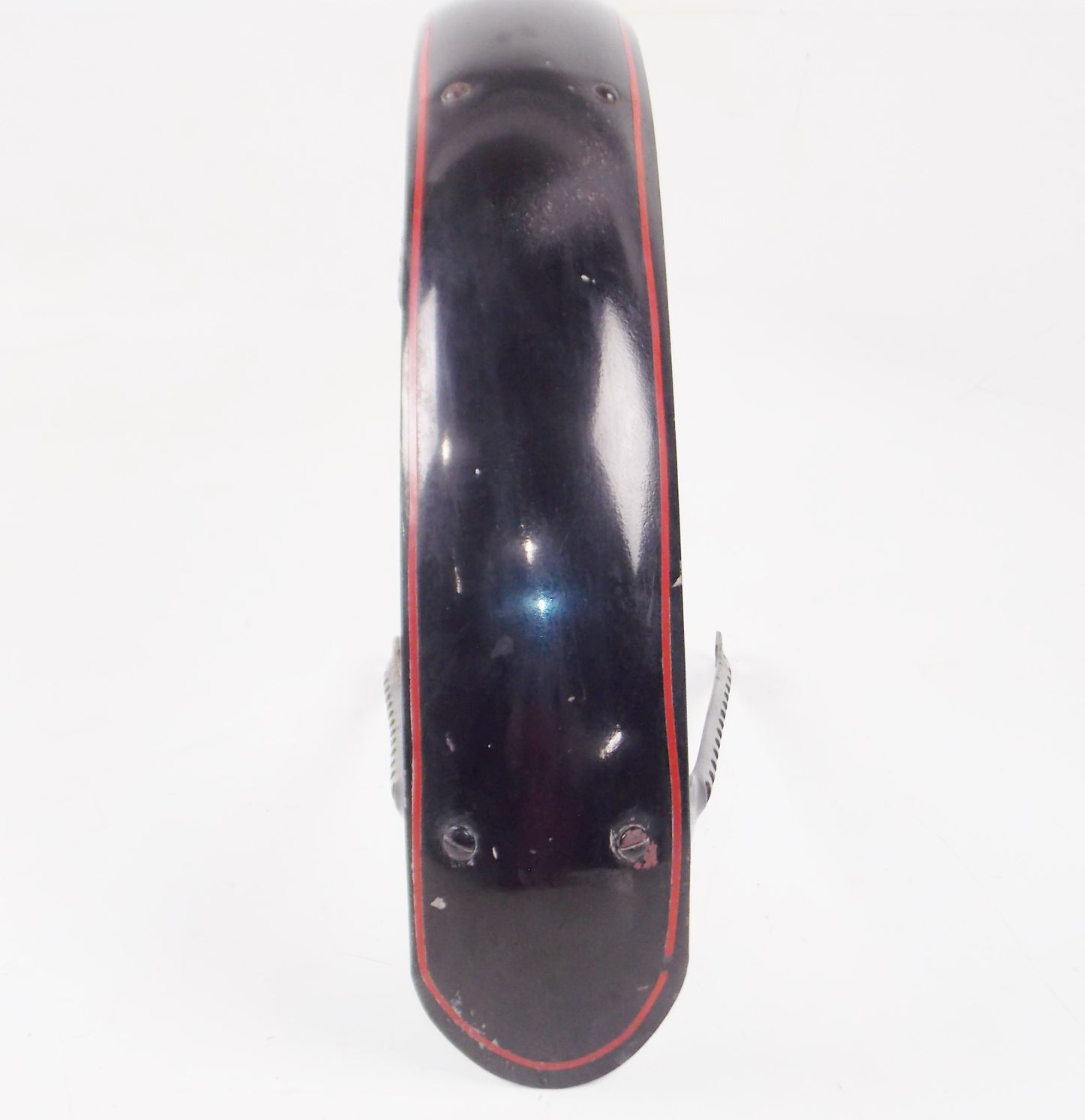1972 MORINI CORSARO 125 FRONT STEEL MUD GUARD FENDER BLACK - MotoRaider