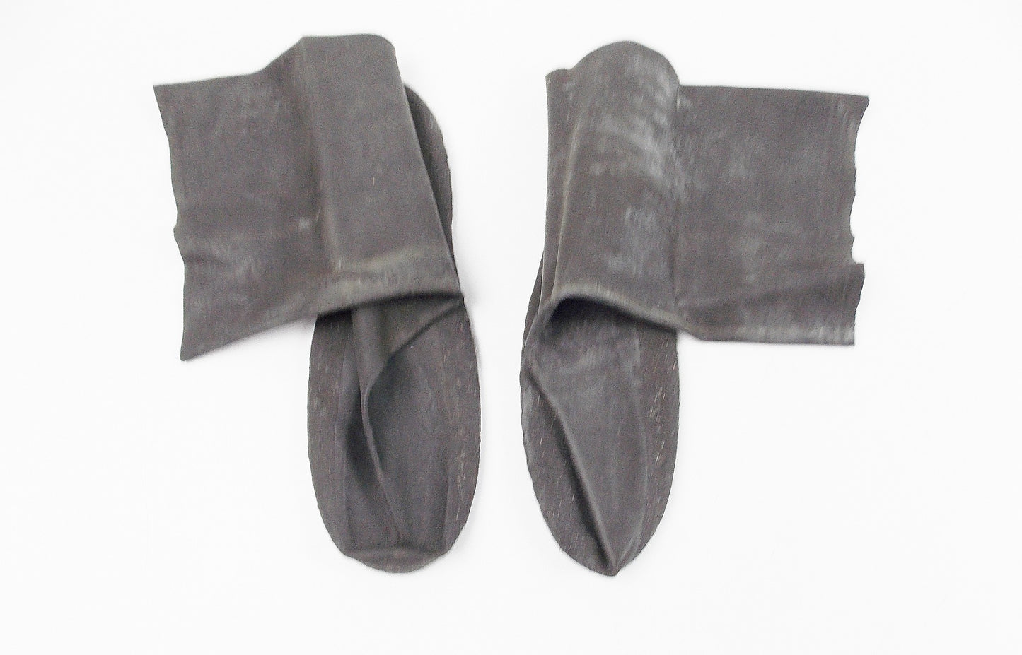 MOTORCYCLE RAIN GEAR WATER PROOF RUBBER BOOTS COVERS STRETCH SIZE M L=12" - MotoRaider