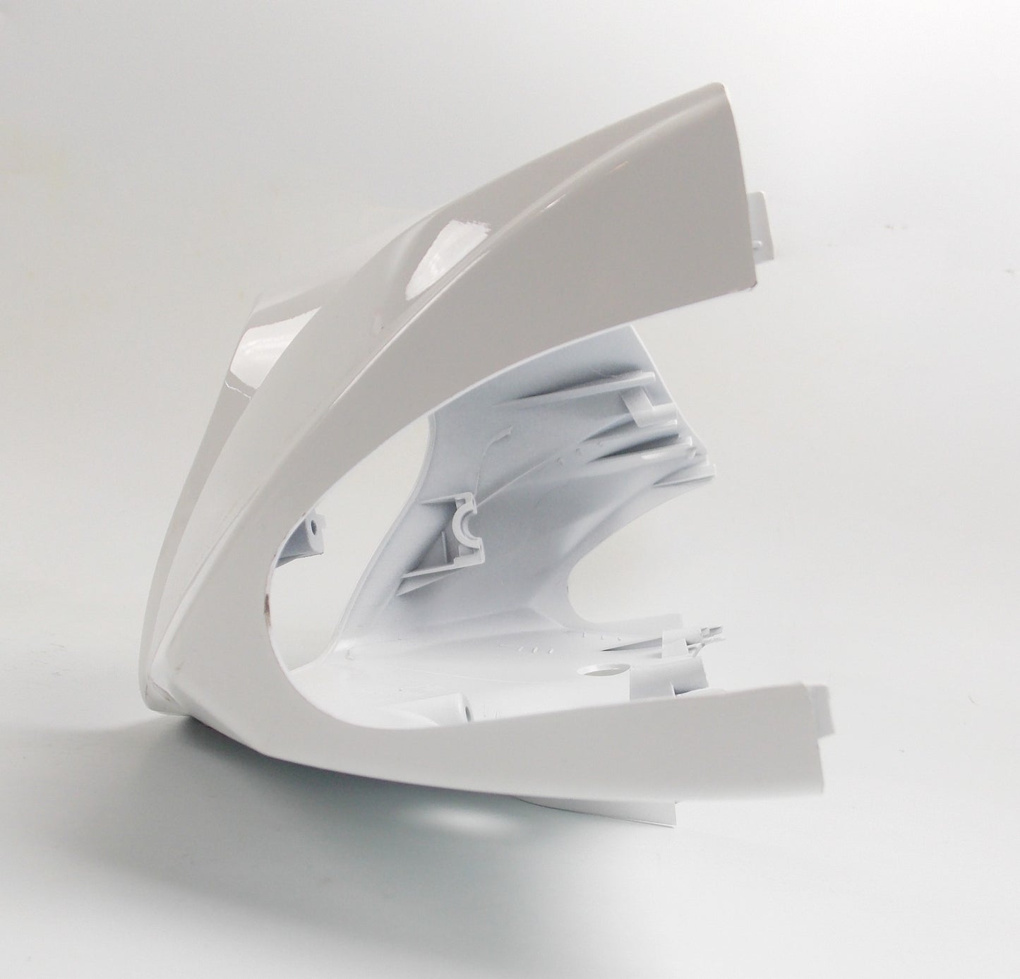 OEM PEUGEOT 2010-2014 TWEET WHITE FRONT HANDLEBAR COVER HEADLIGHT PANEL 801978 - MotoRaider