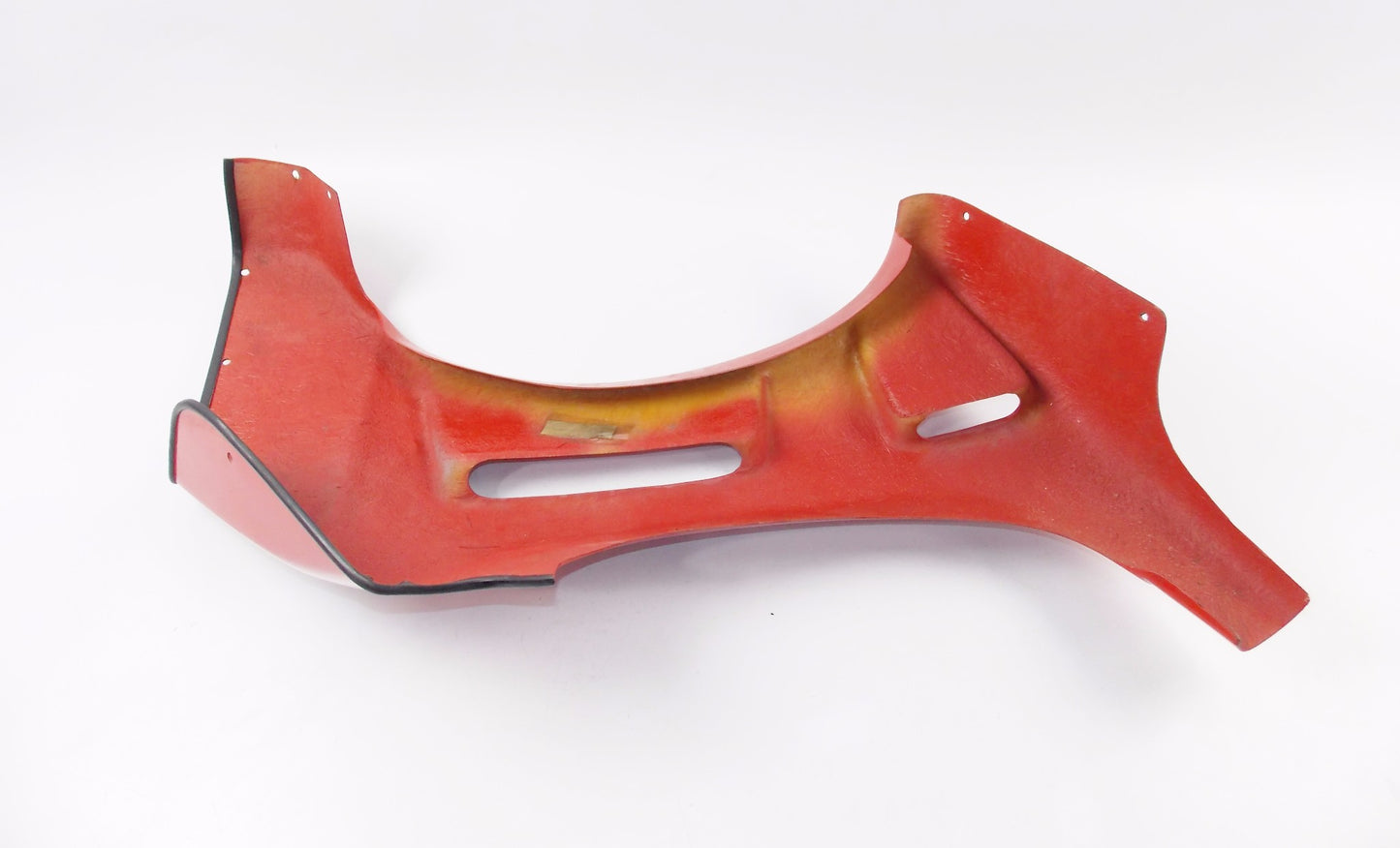 NOS OEM CAGIVA 1985 ALAZZURRA 650 LH FRONT FAIRING RED FIBER GLASS 036399720 - MotoRaider