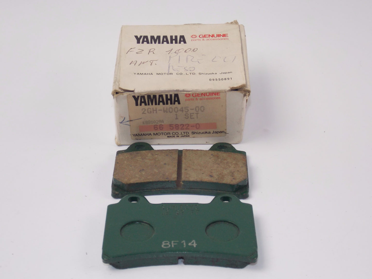 NOS OEM YAMAHA 1987-1988 FZR1000 BRAKE PAD KIT FRONT 2GH-W0045-00 - MotoRaider
