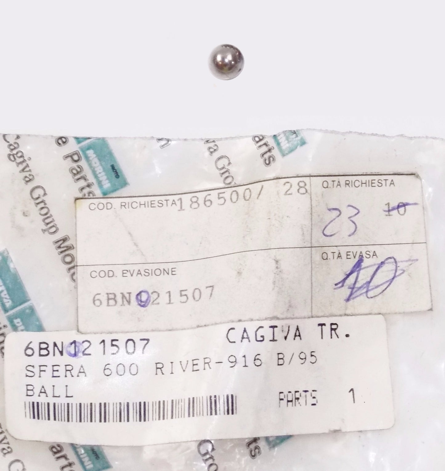 OEM CAGIVA 80's 90's RIVER 500 CANYON 600 BLUES 125 CONTROL ROD BALL 6BN021507 - MotoRaider