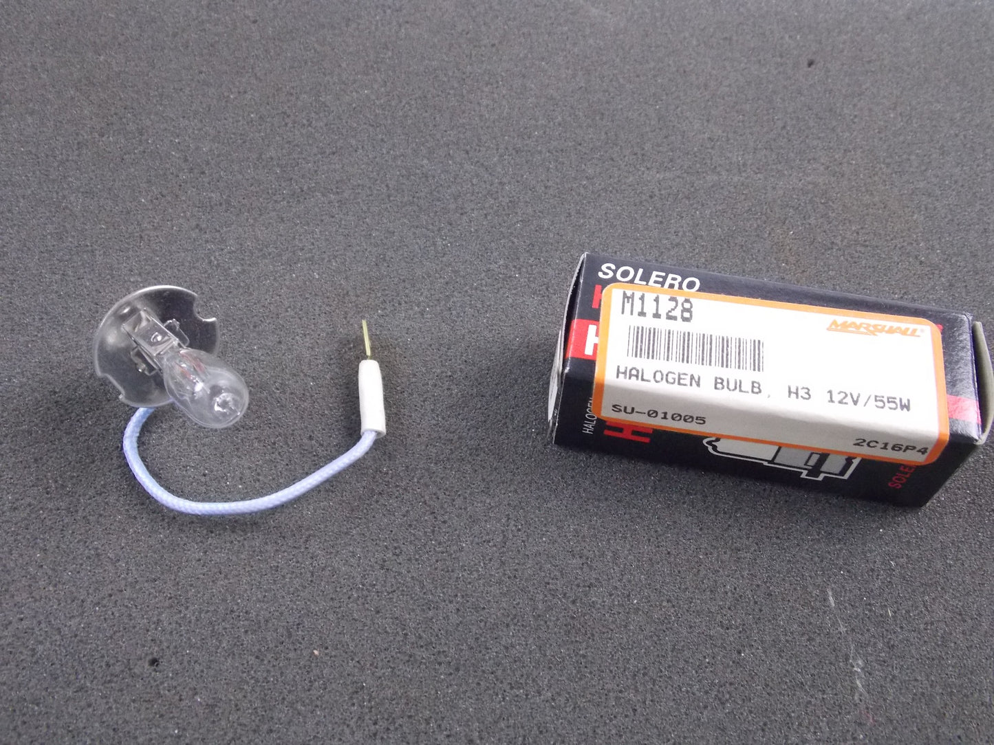 SOLERO HALOGEN BULB LIGHT H3 12V/55W SU-01005 | M1128 - MotoRaider