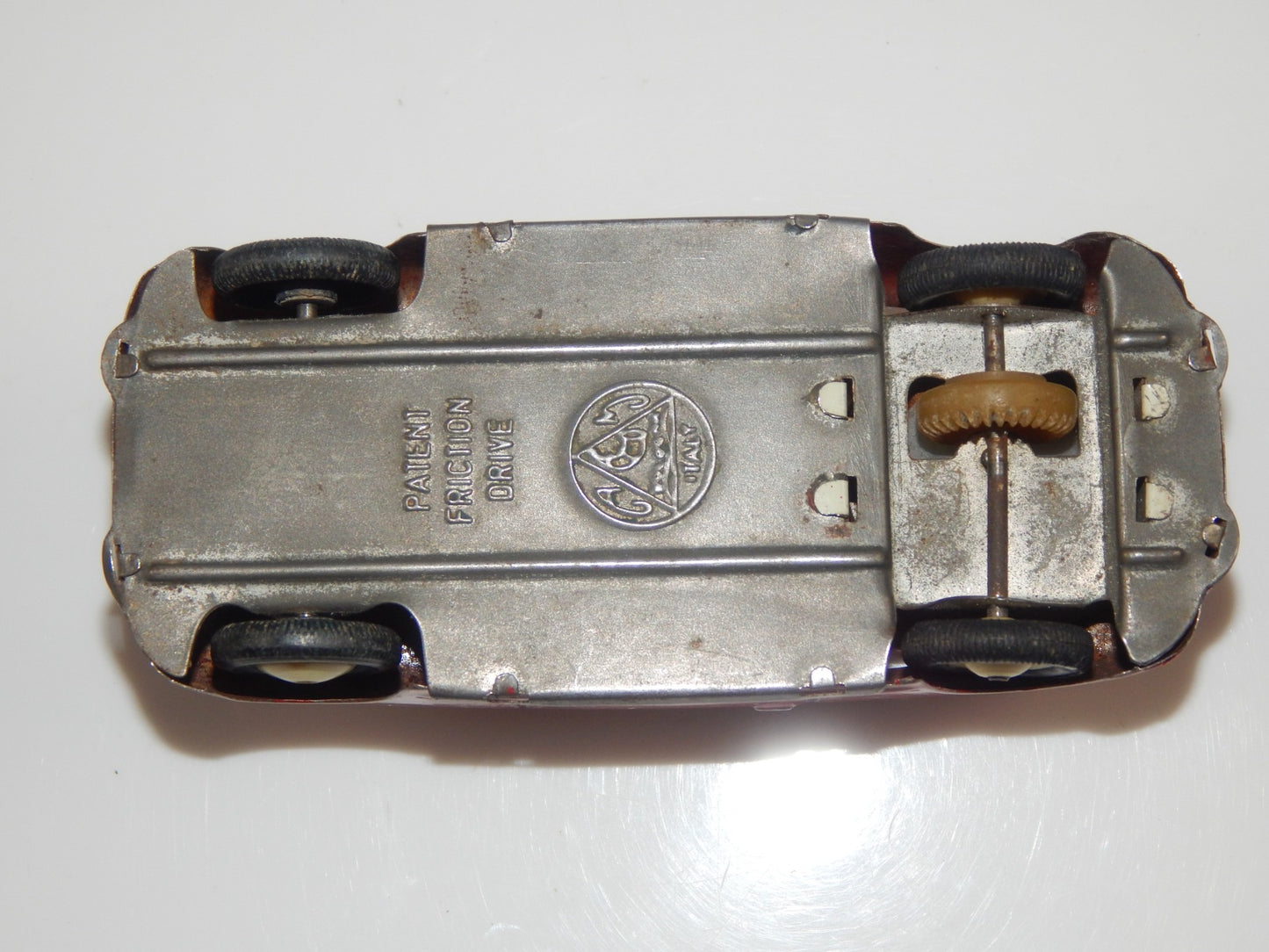 1950's ACM ITALY TIN TOY ALFA ROMEO GIULIETTA CAR VINTAGE L=110mm FRICTION DRIVE - MotoRaider