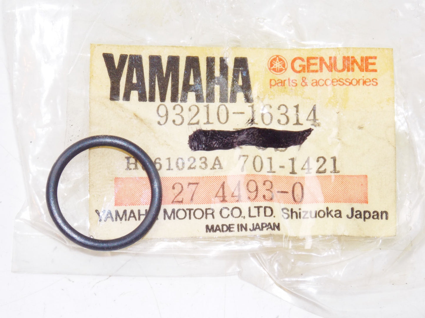 NOS YAMAHA 1974-2015 YZ125SK XVZ12DN V-MAX XVZ13DBC TERRA PRO O-RING 93210-16314 - MotoRaider