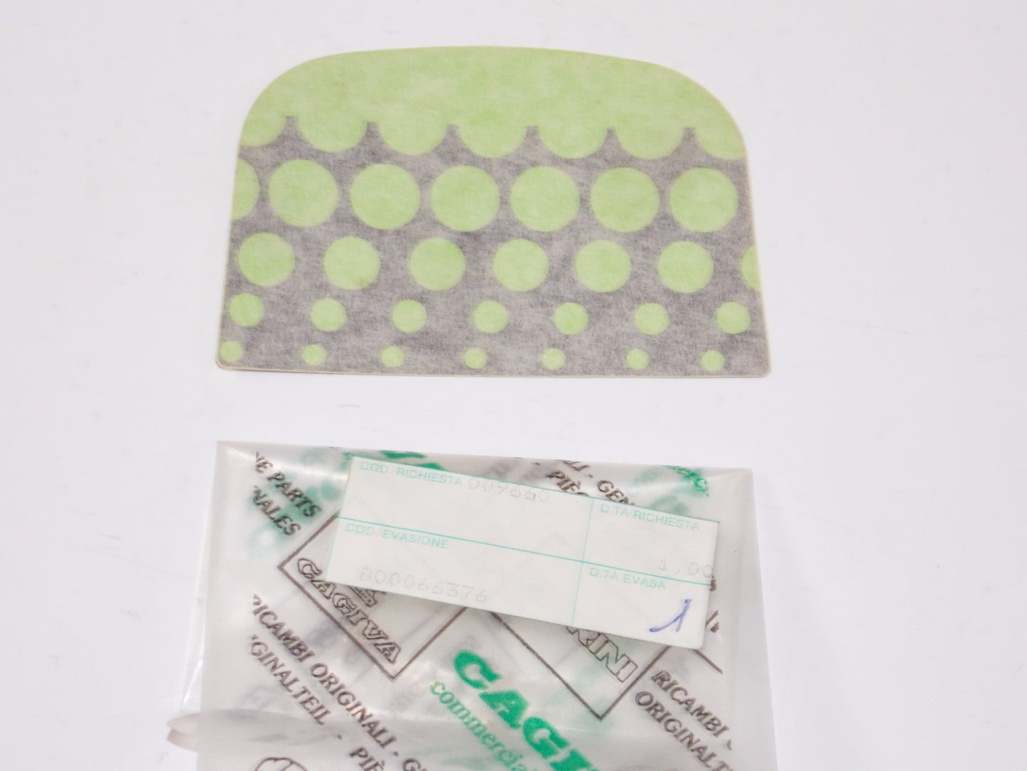 OEM CAGIVA 1989-1990 COCIS 50-2 MUD GUARD FENDER STICKER DECAL TRIM 800066376 - MotoRaider