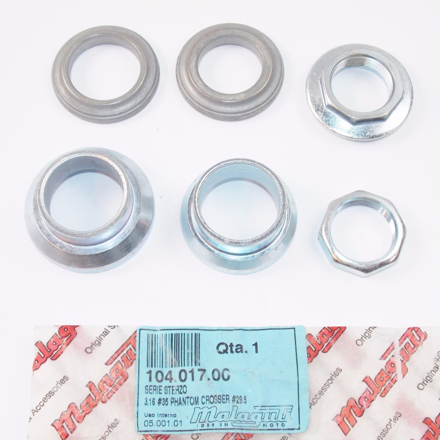 OEM MALAGUTI 3.16 #35 CROSSER CR1 F12 #29.5 F15 STEERING HEAD CAP SET 104.017.00 - MotoRaider