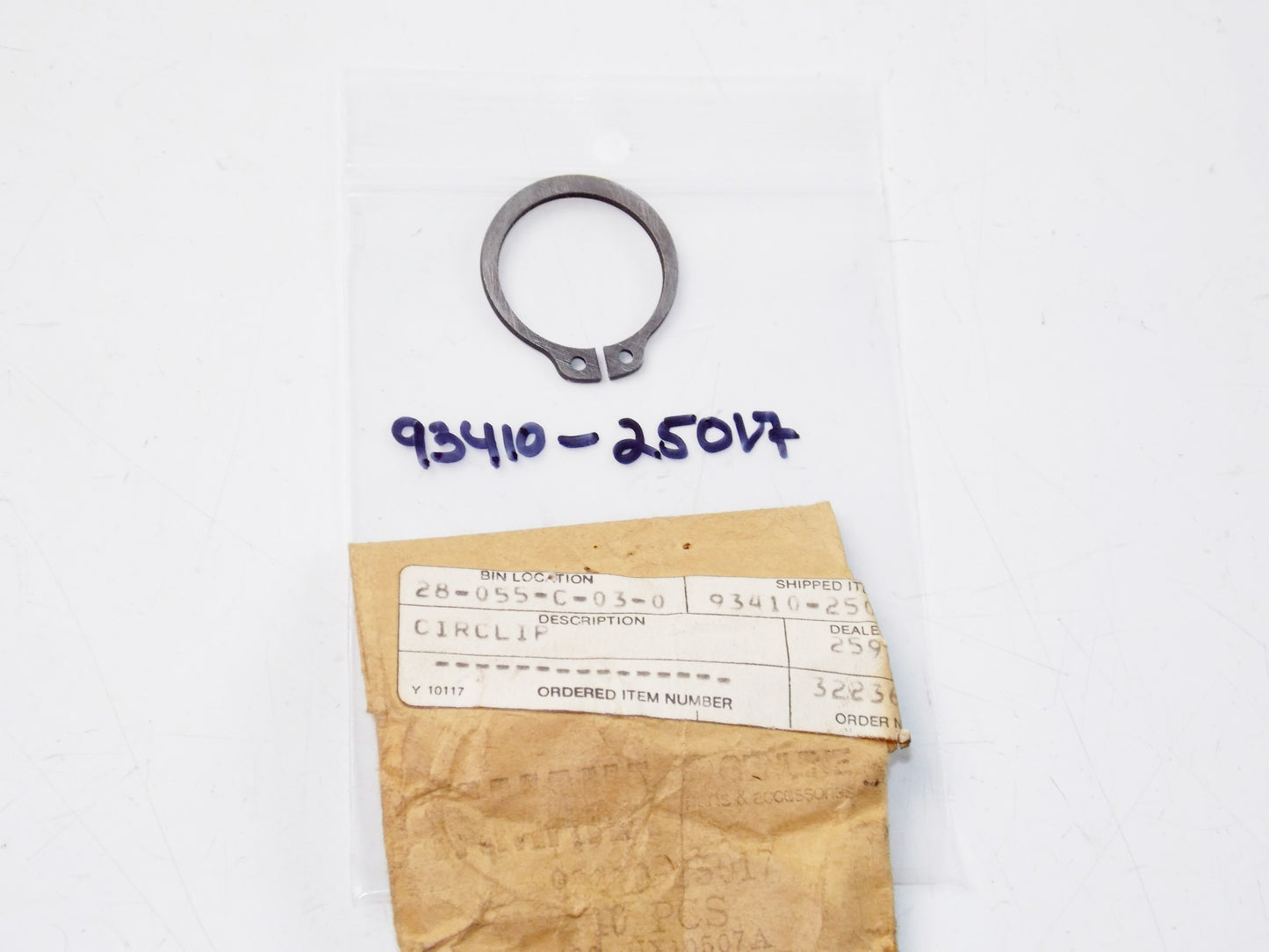 NOS YAMAHA 1968-2015 BIG BEAR PRO HAULER WOLVERINE CIRCLIP S-TYPE 93410-25017 - MotoRaider