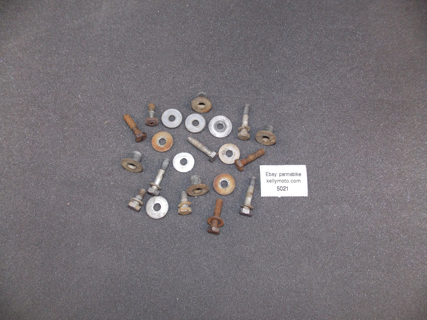 OEM YAMAHA 1976 YZ 400 YZ400 MISCELLANEOUS BOLTS NUTS WASHER HARDWARE - MotoRaider