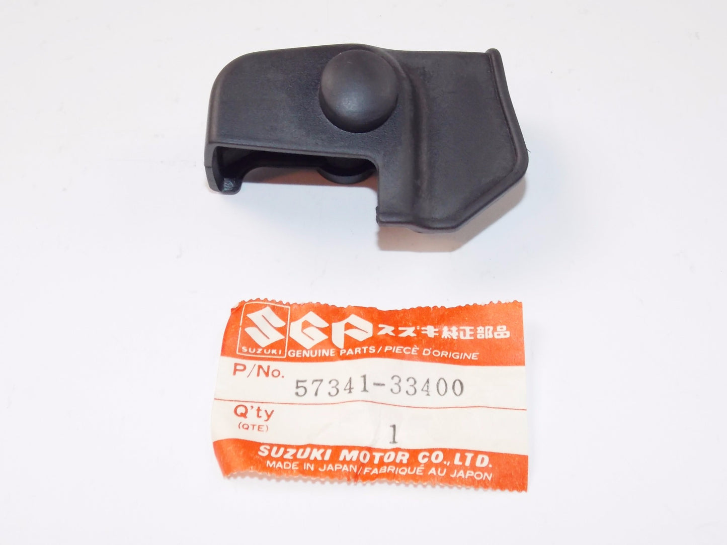 NOS OEM SUZUKI 83-86 GS550E/EF/ES/ESE/ESF/ESG RH BRAKE LEVER COVER 57341-33400 - MotoRaider