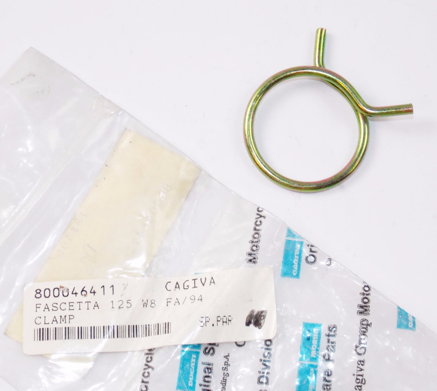 NOS OEM CAGIVA '97 SUPERCITY 125 '94/98 W8 FA 125 SILENCER CLAMP 31-T3 800046411 - MotoRaider