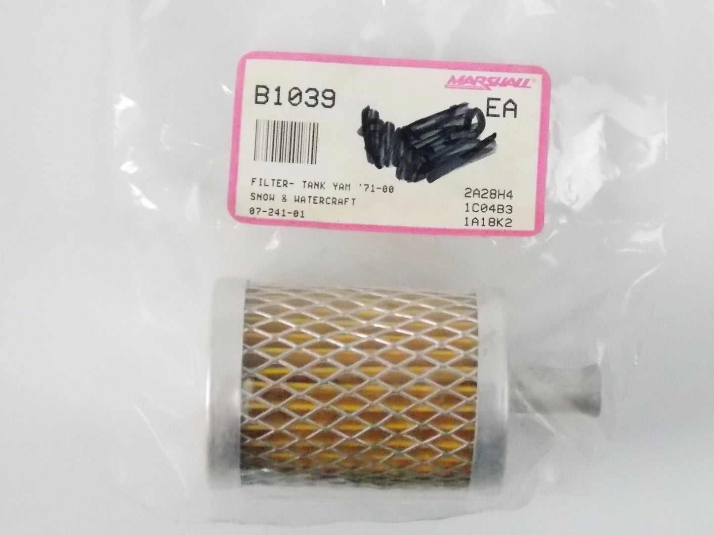 NOS MARSHAL FILTER TANK 1/4 in. YAMAHA 71-00 SNKW & WATERCRAFT 07-241-01 - MotoRaider