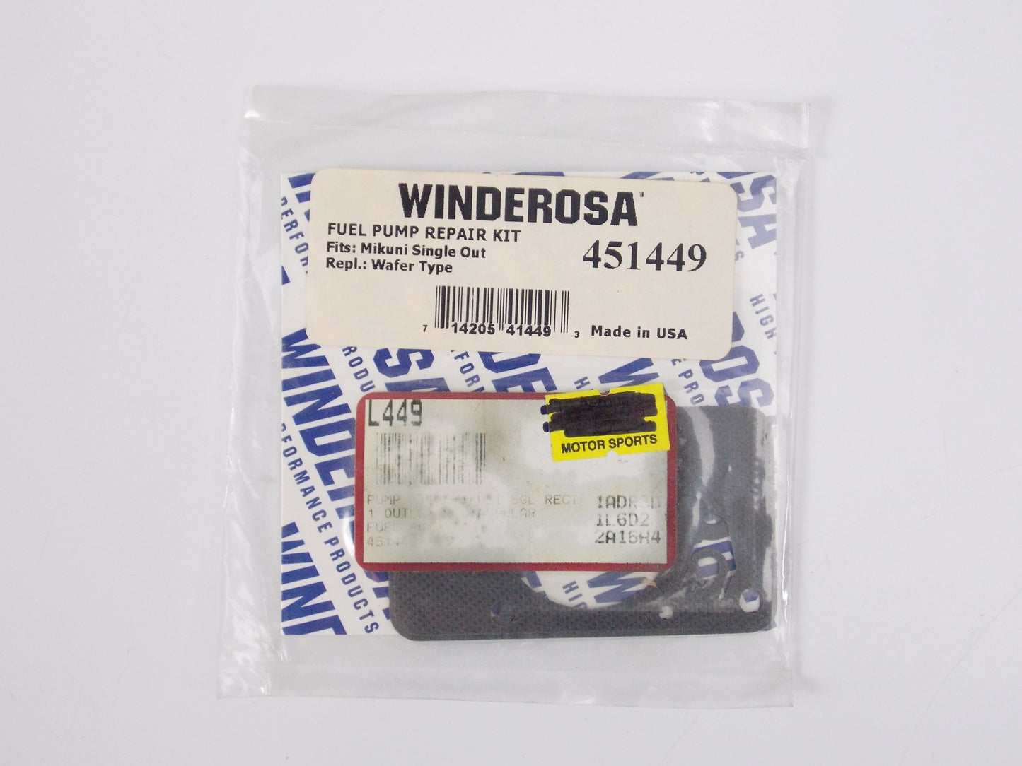 NOS WINDEROSA RECTANGULAR FUEL PUMP REPAIR SET ARCTIC CAT POLARIS SKI DOO 451449 - MotoRaider