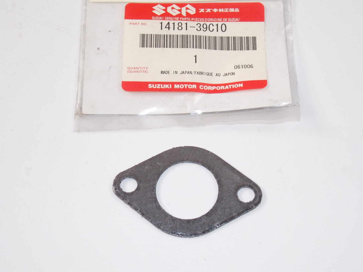 NOS OEM SUZUKI UX50 AY50 AP50 AH75 EXHAUST GASKET 14181-39C10 - MotoRaider