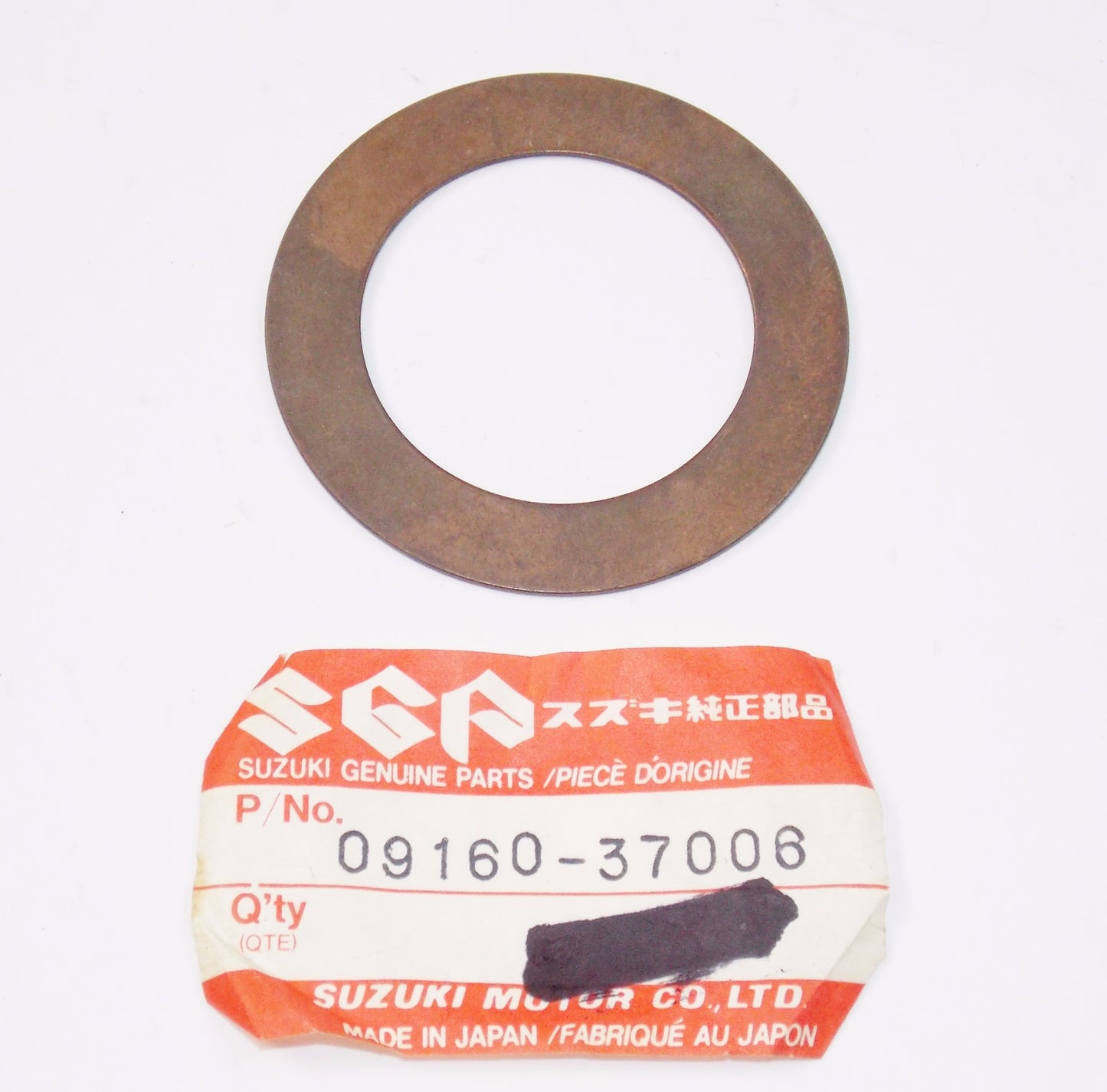 NOS OEM SUZUKI 98-15 LTF500F LTA500F SP600 DR650 CRANKSHAFT WASHER 09160-37006 - MotoRaider