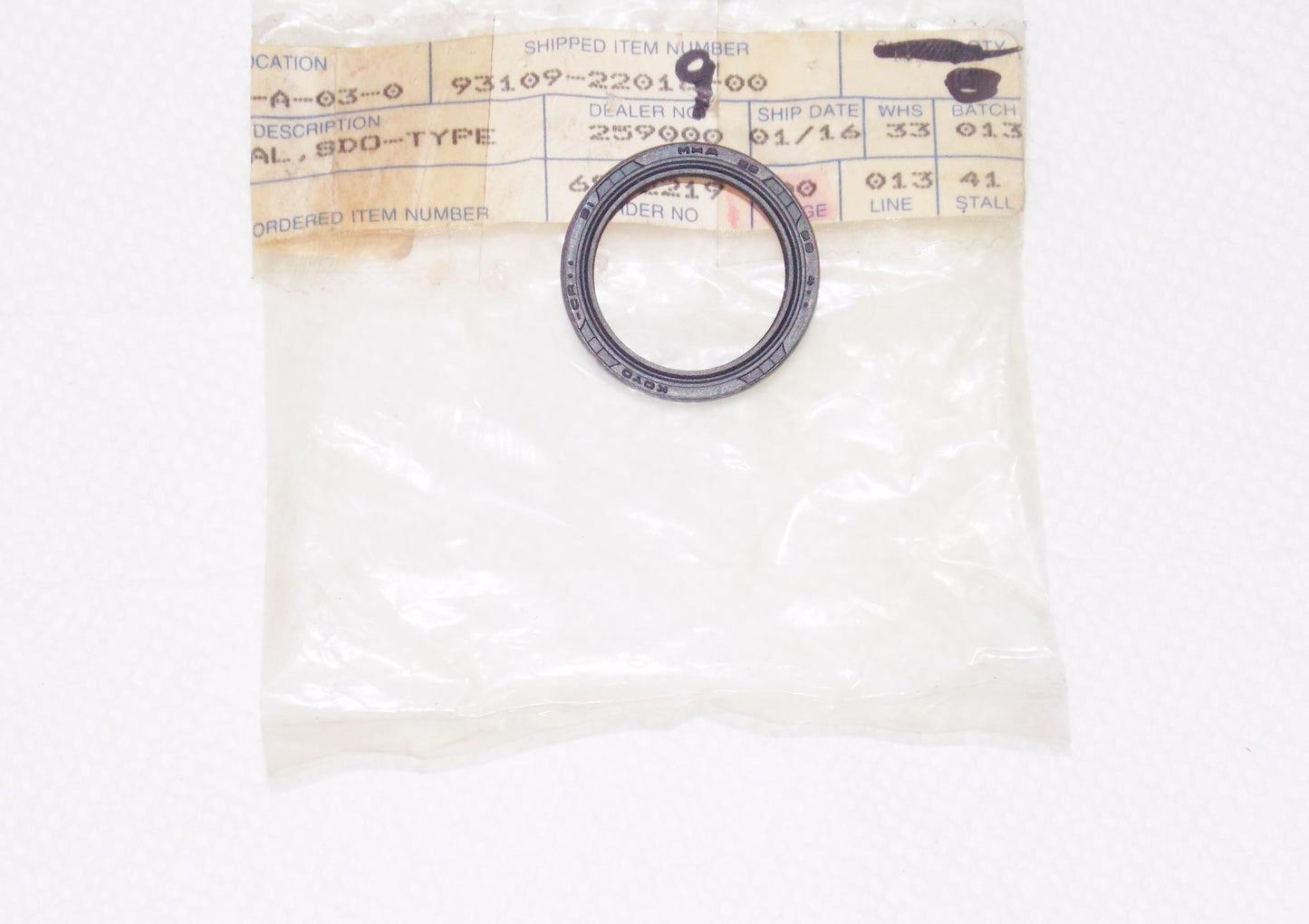 NOS SWINGARM OIL SEAL SDO-TYPE YAMAHA 1977-2015 YZ450F YZ250F XT250J 93109-22019 - MotoRaider