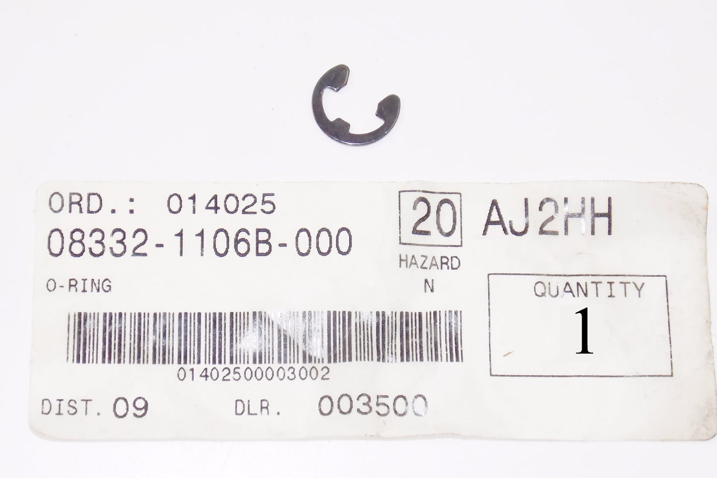 NOS OEM SUZUKI 05-15 VL1500 VZ800 VL800 SV650 DL650 FOOTREST E RING 08332-1106B - MotoRaider