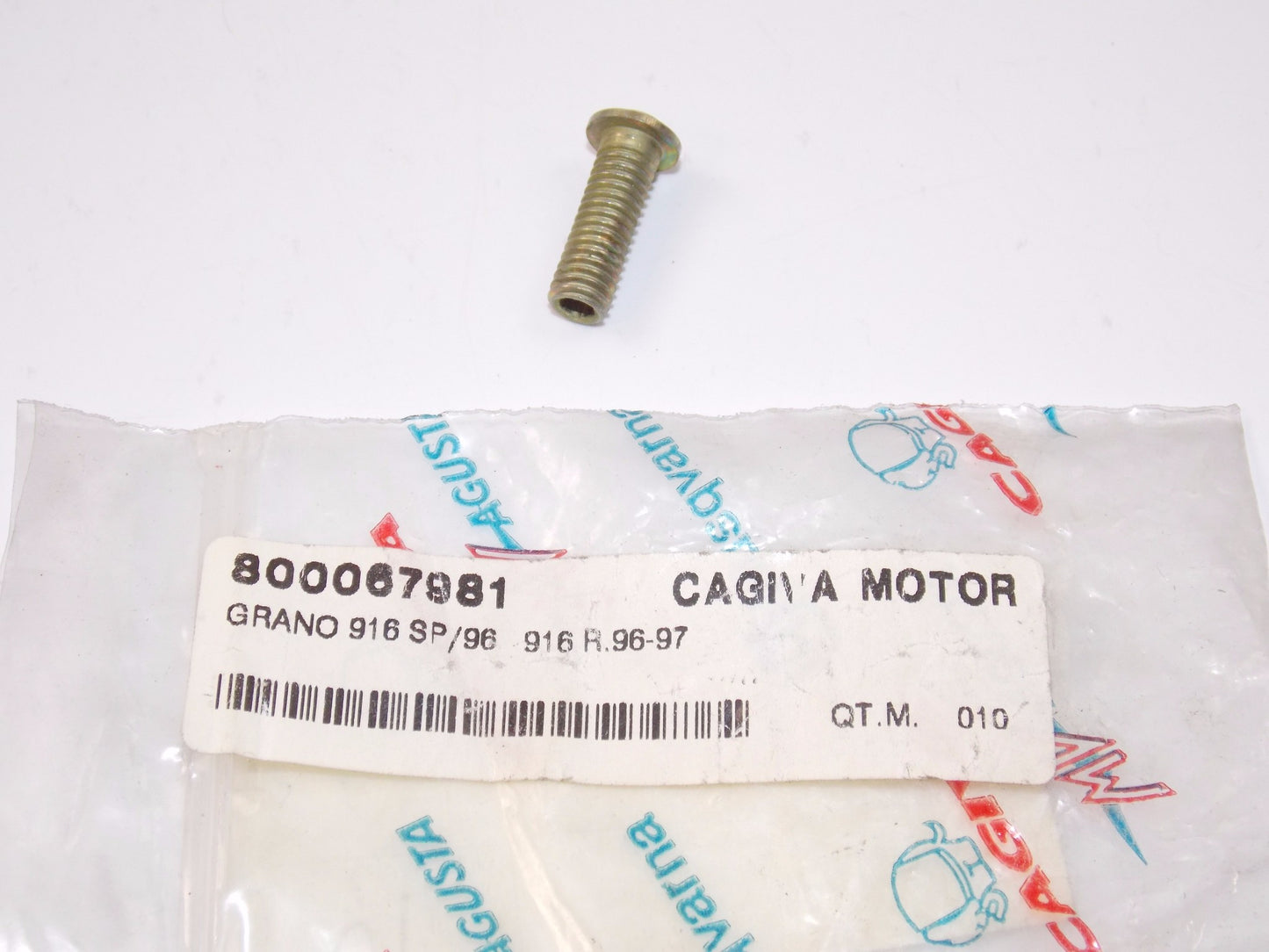 NOS OEM CAGIVA ELEFANT 750 DUCATI 96-97 916 SP/R THREADED PIN DOWEL 800067981 - MotoRaider