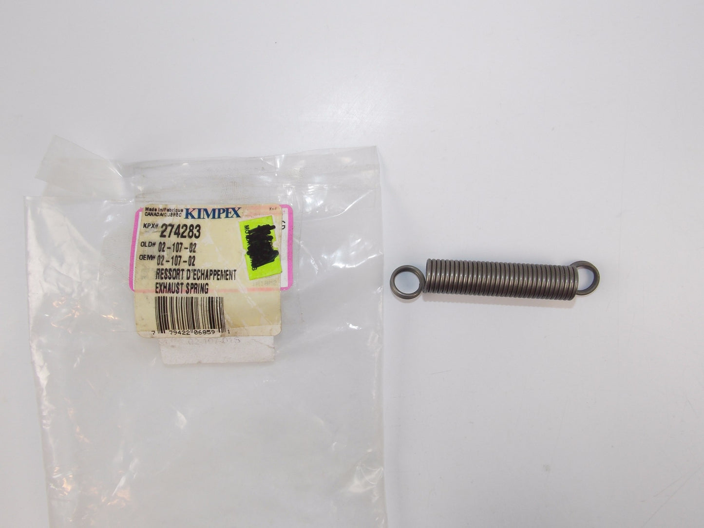 EXHAUST SYSTEM SPRING Diameter 1/2 in. Length 3 in. 02-107-02 | 274283 - MotoRaider