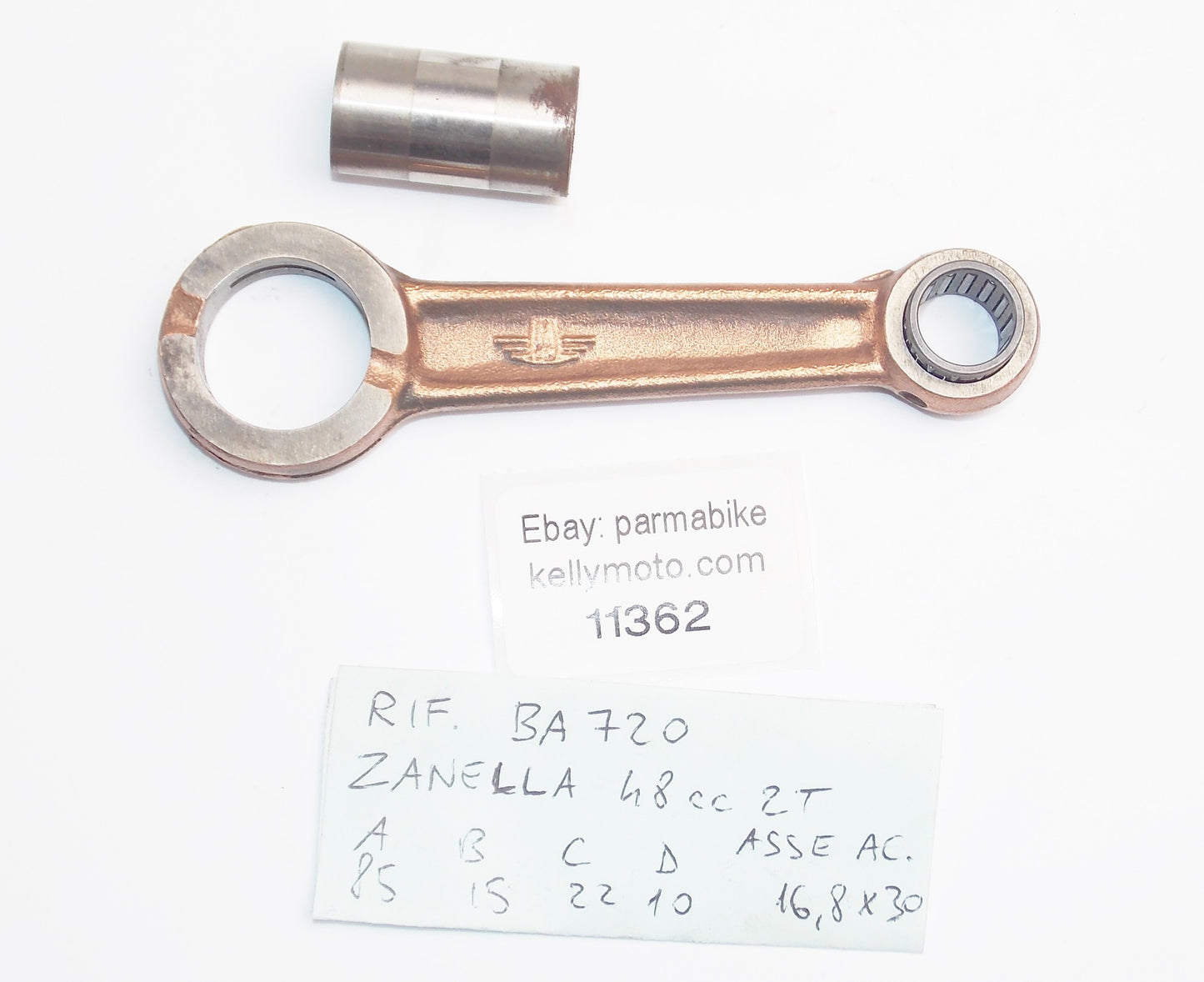 MPM BA720 ENGINE MOTOR CRANK CONNECTING ROD+BEARINGS ZANELLA 48 cc 2-STROKE - MotoRaider