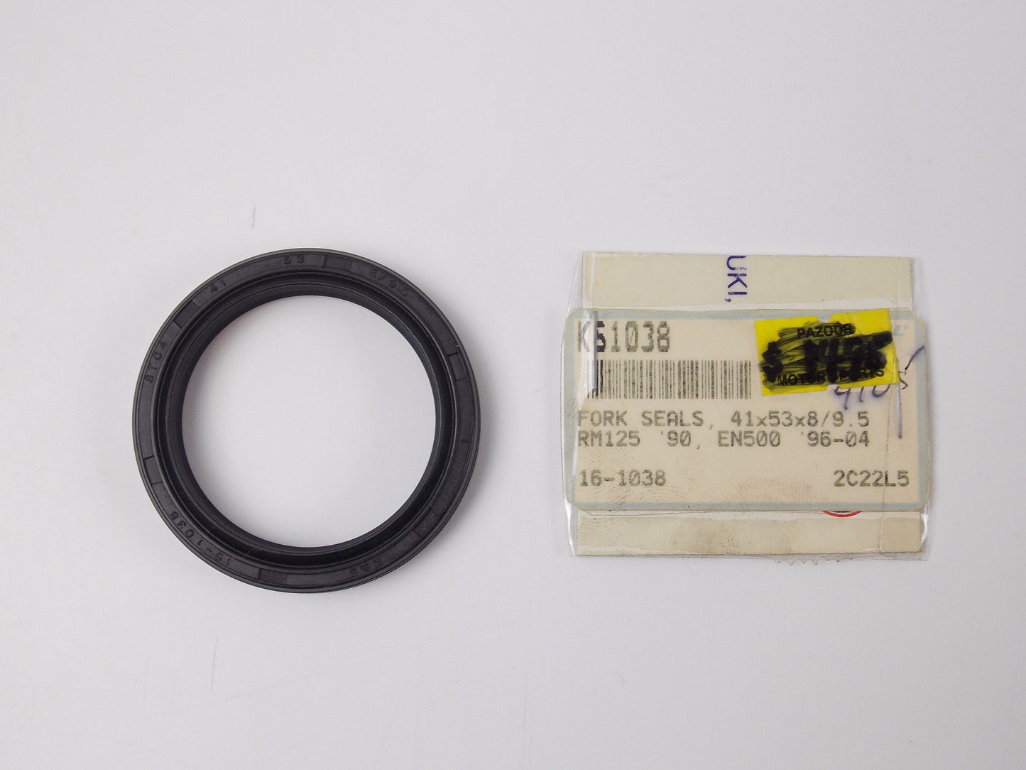 K&S FORK OIL SEAL 41x53x8/9.5 SUZUKI 90 RM250 KAWASAKI 96-04 EN500 16-1038 - MotoRaider