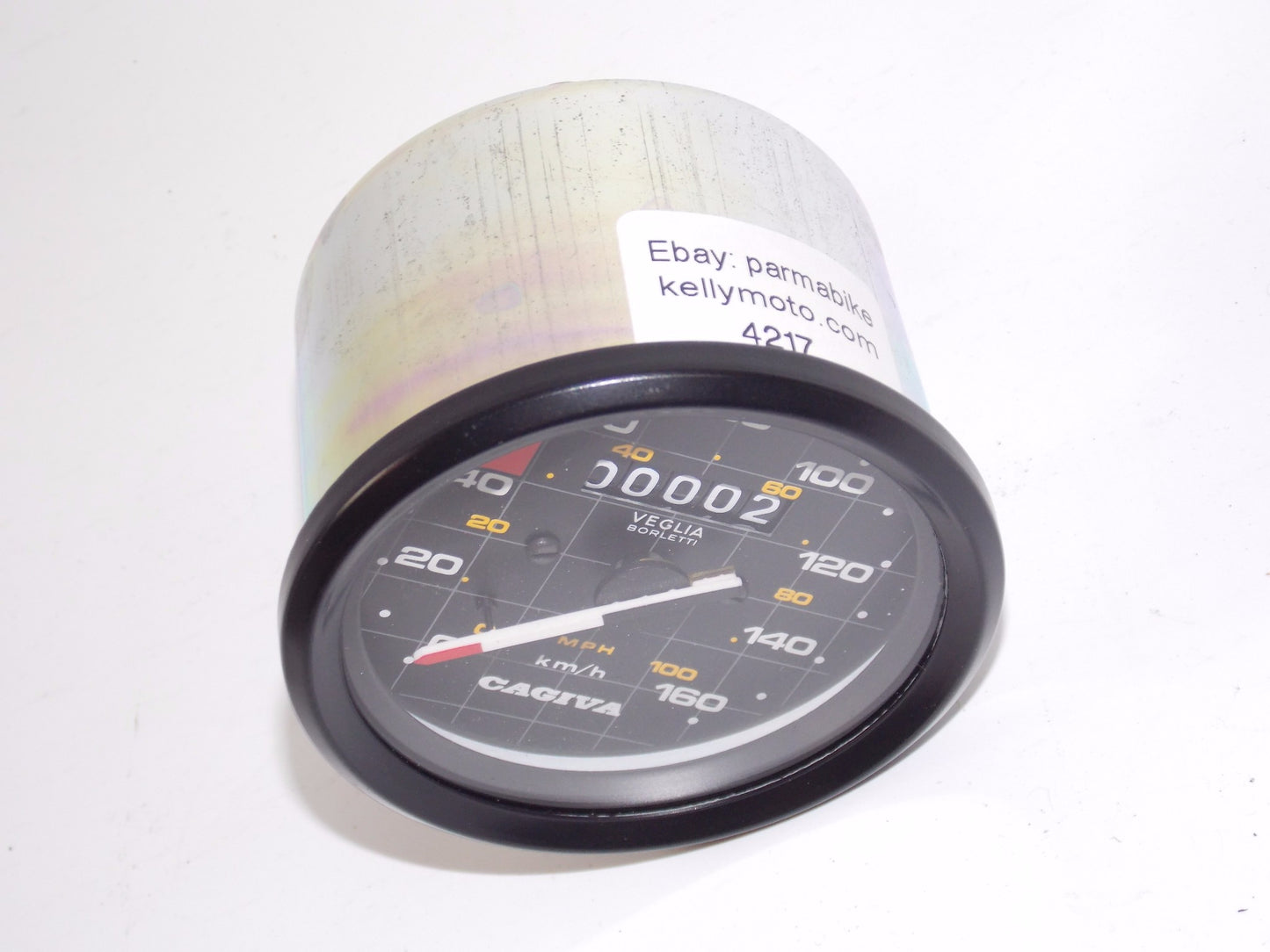 NOS OEM CAGIVA ALETTA ELECTRA/ALETTA 125 SPEEDOMETER Km/h TACHOMETER 800037360 - MotoRaider