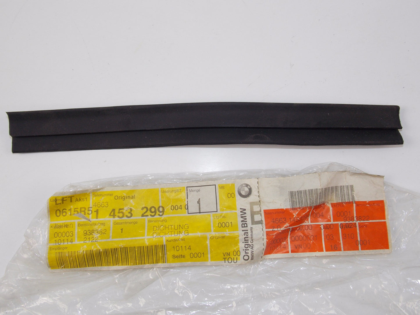 NOS OEM BMW 1984-1992 K 100 RS 1993-1996 K 1100 RS TRIM PANEL GASKET 46631453299 - MotoRaider