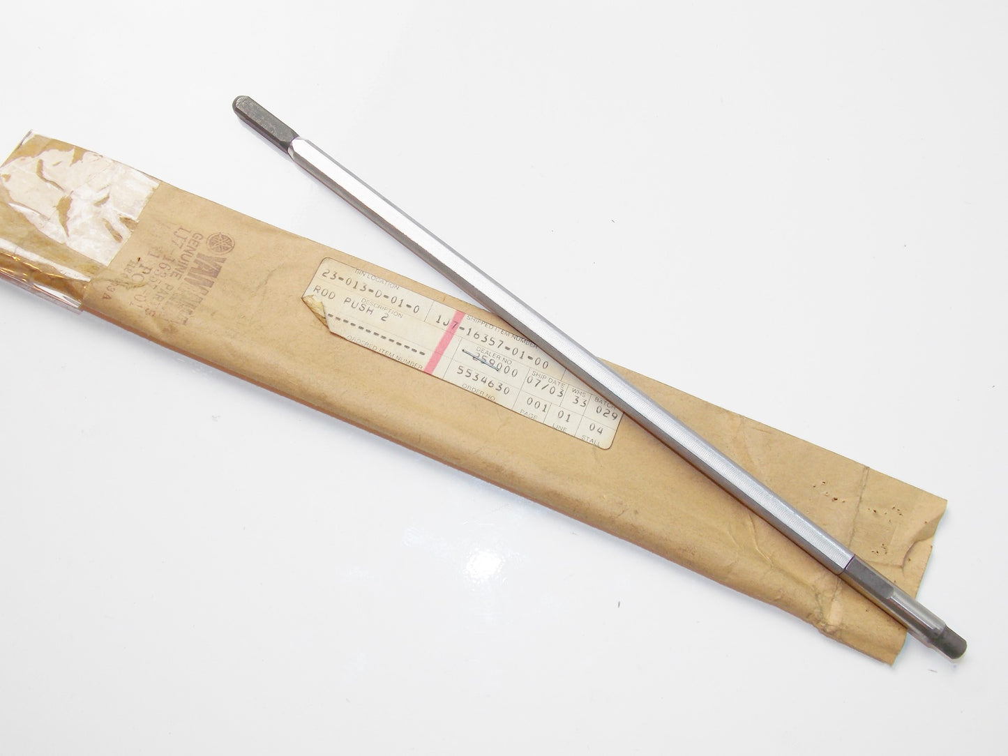 NOS OEM YAMAHA 77-81 XS750/D/E/F/SE XS850G/LG/SG/LH/SH ROD PUSH 2 # 1J7-16357-01 - MotoRaider