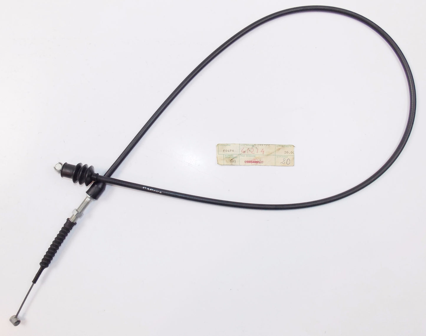 NOS OEM CAGIVA 1980's ALETTA ELECTRA CLUTCH CABLE 41214 - MotoRaider