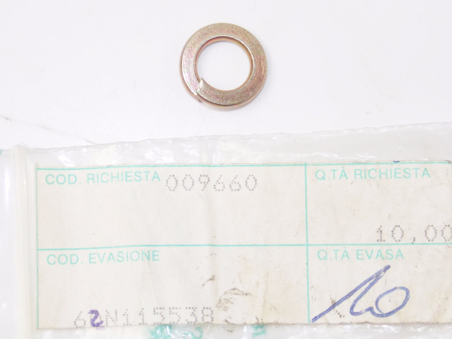 NOS OEM CAGIVA 1999 COCCIOLO 125 1994 W16-600 SPRING WASHER 14.4x8.4x2 62N115538 - MotoRaider