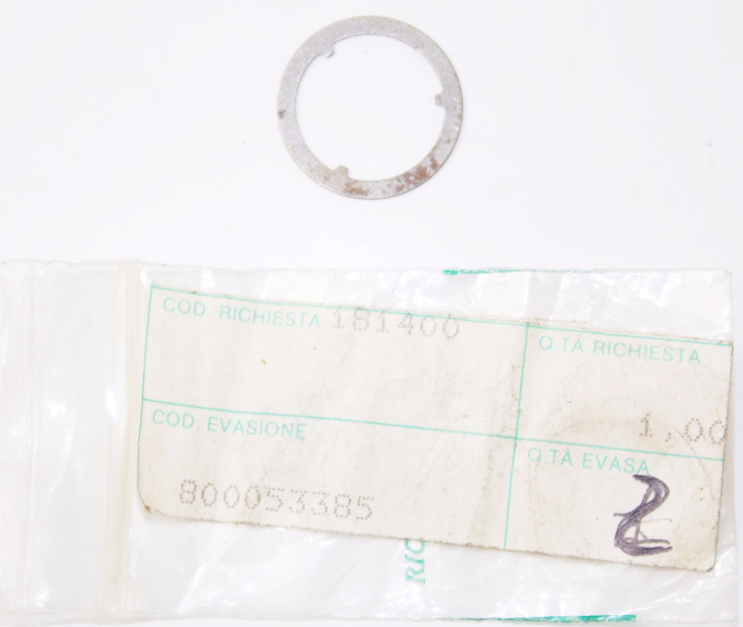 NOS OEM CAGIVA COCIS 50/75 PRIMA 50/75 W4 / W4-75 TRANSMISSION WASHER 800053385 - MotoRaider