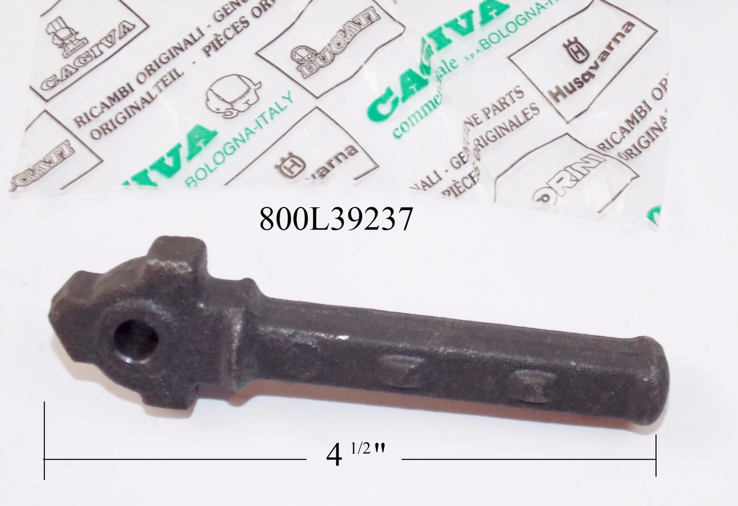 NOS OEM CAGIVA ALETTA ELECTRA / ROSSA 125 LH FOOTREST MOUNTING 4 1/2" 800L39237 - MotoRaider