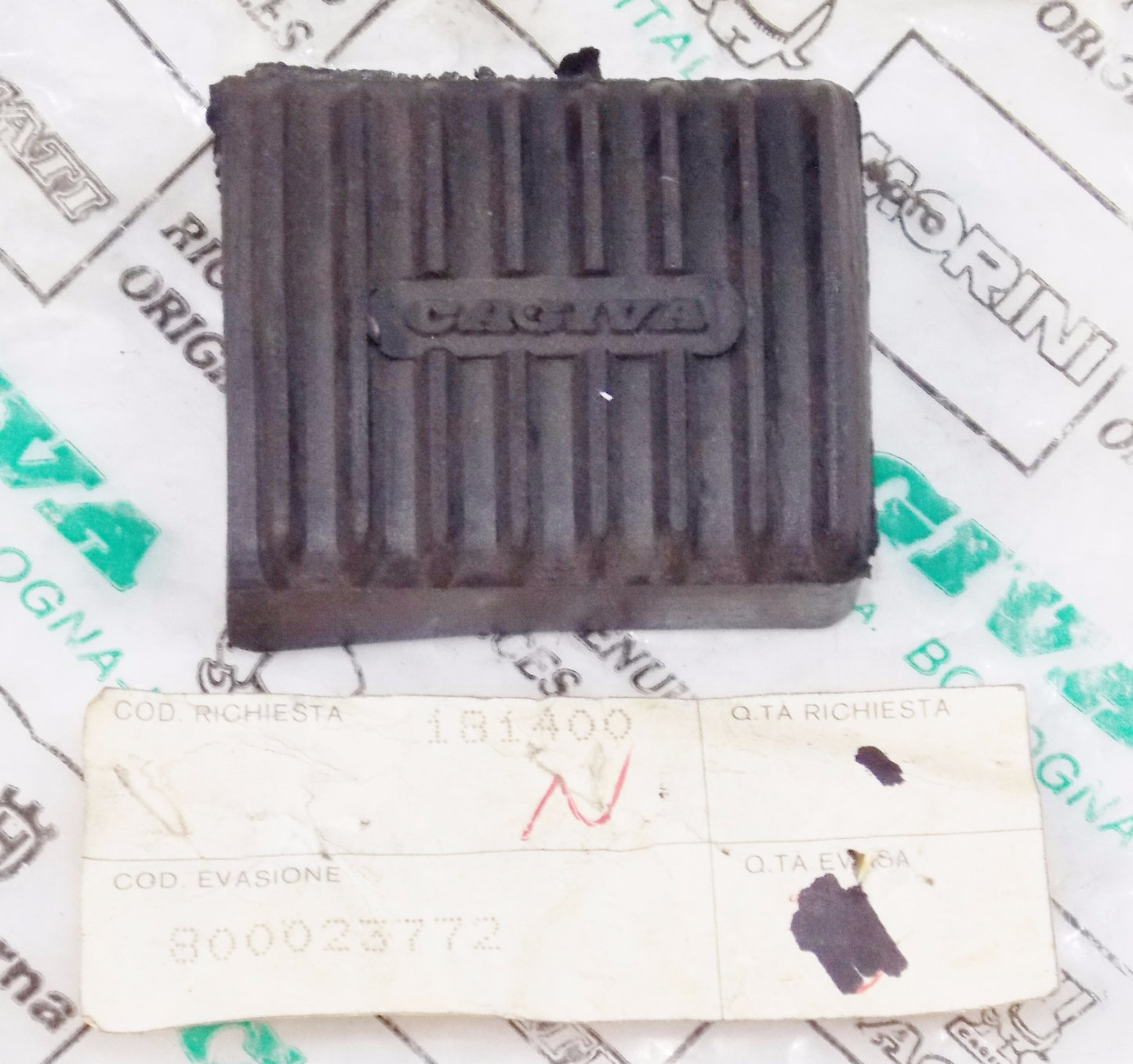 NOS OEM CAGIVA 76-78 SST 250 REAR BRAKE LEVER RUBBER 800023772 - MotoRaider