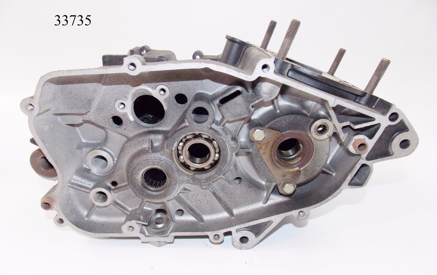 NOS OEM CAGIVA ALETTA ROSSA 125 ENGINE CENTER CRANKCASE MOTOR 33735 - MotoRaider