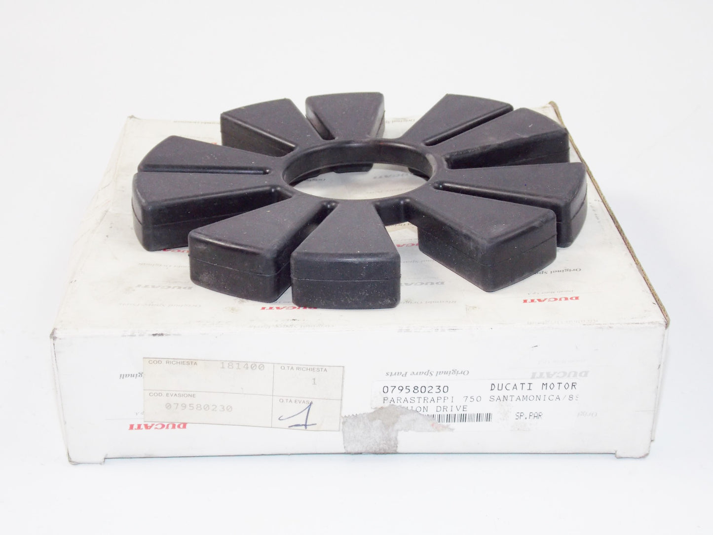 NOS OEM DUCATI 1988 750 SANTAMONICA REAR WHEEL CUSHION DRIVE 079580230 - MotoRaider