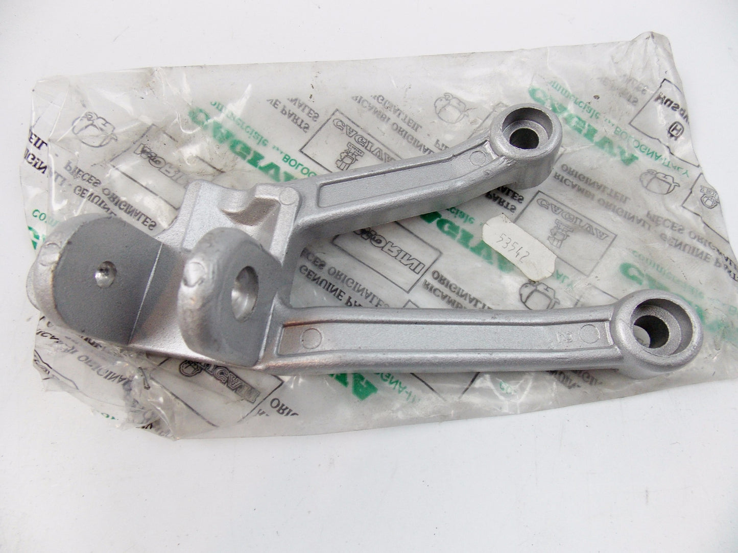 NOS OEM CAGIVA 1987-1992 FRECCIA 125-C 10 12 R R.H REAR FOOT REST PLATE 53542 - MotoRaider