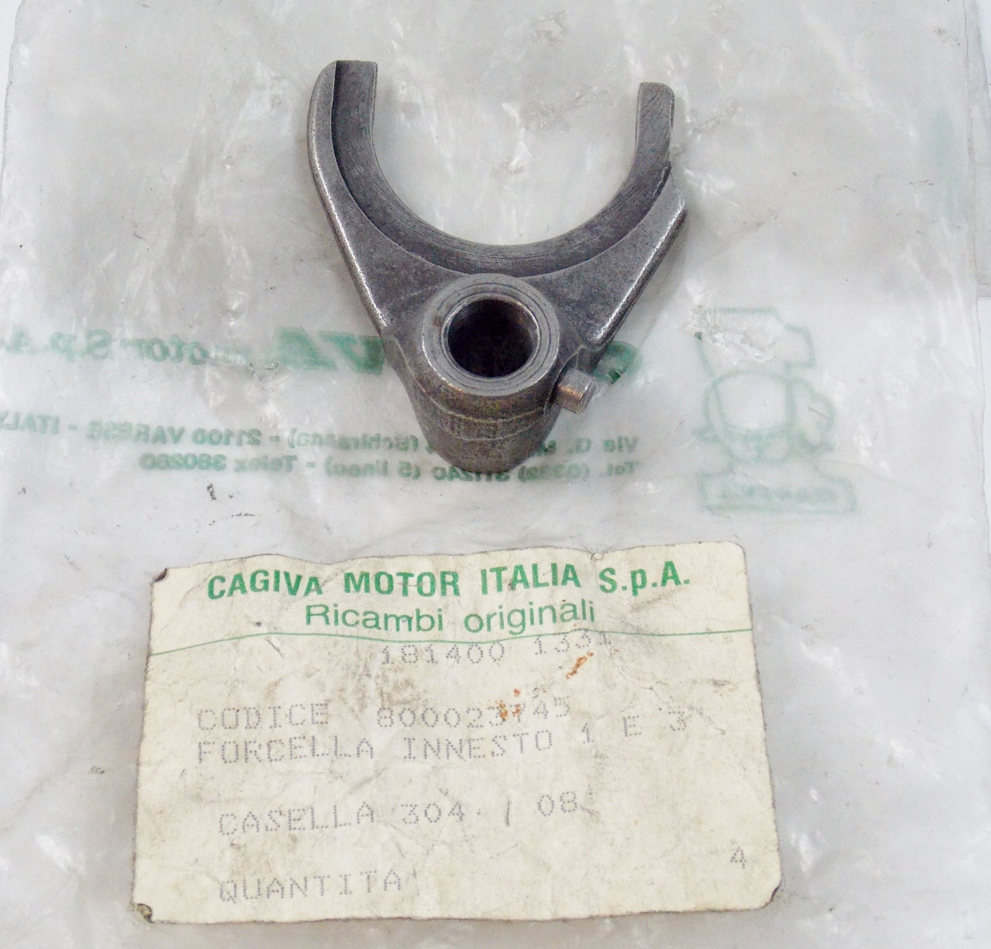 NOS OEM CAGIVA SST 125 LOW RIDER FORK GEAR SHIFTER 1st - 3rd 800023745 - MotoRaider
