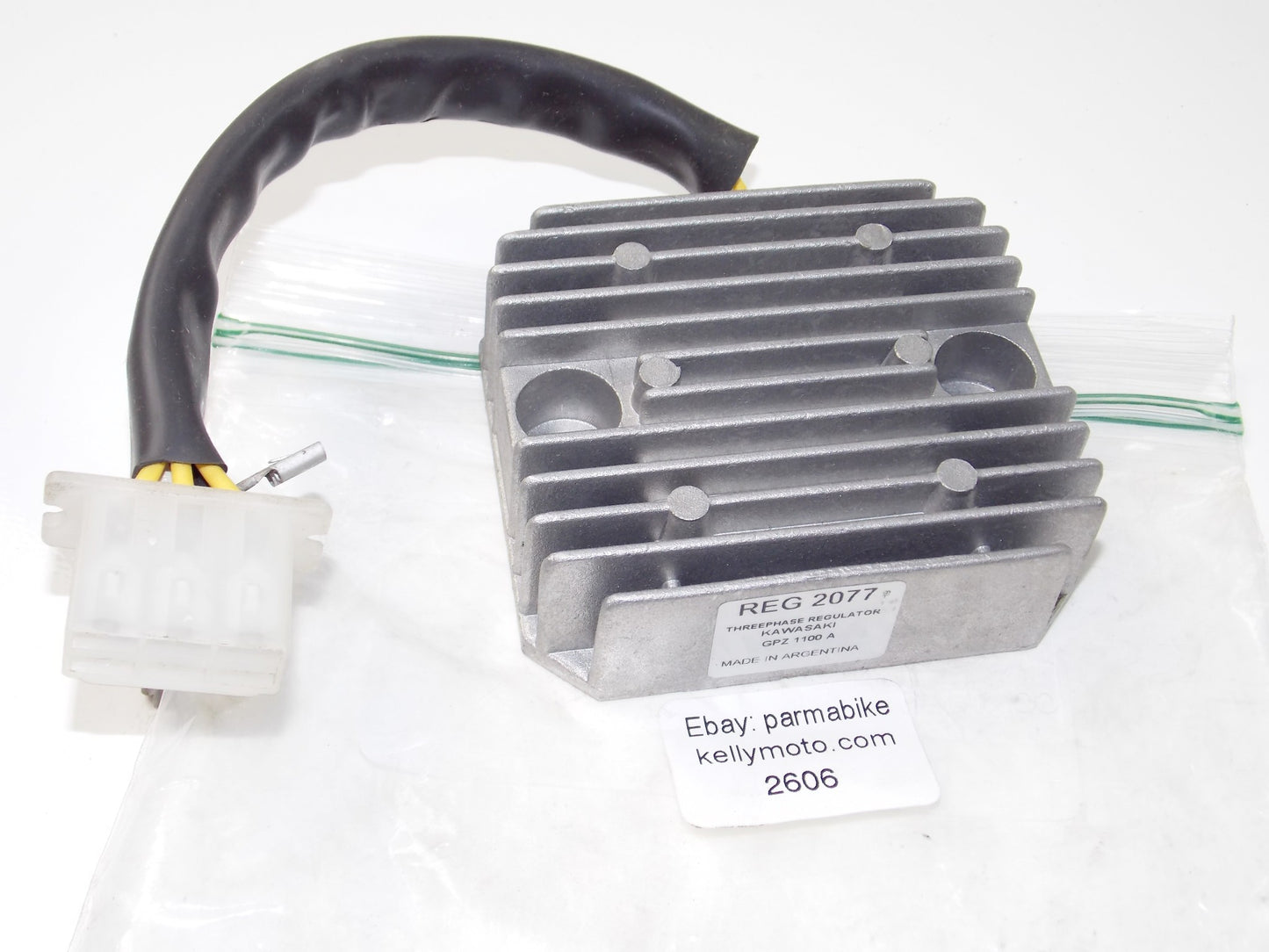 NOS THREEPHASE REGULATOR KAWASAKI 81-98 1000LTD 1000CSR GPZ1100A KZ1000 REG 2077 - MotoRaider
