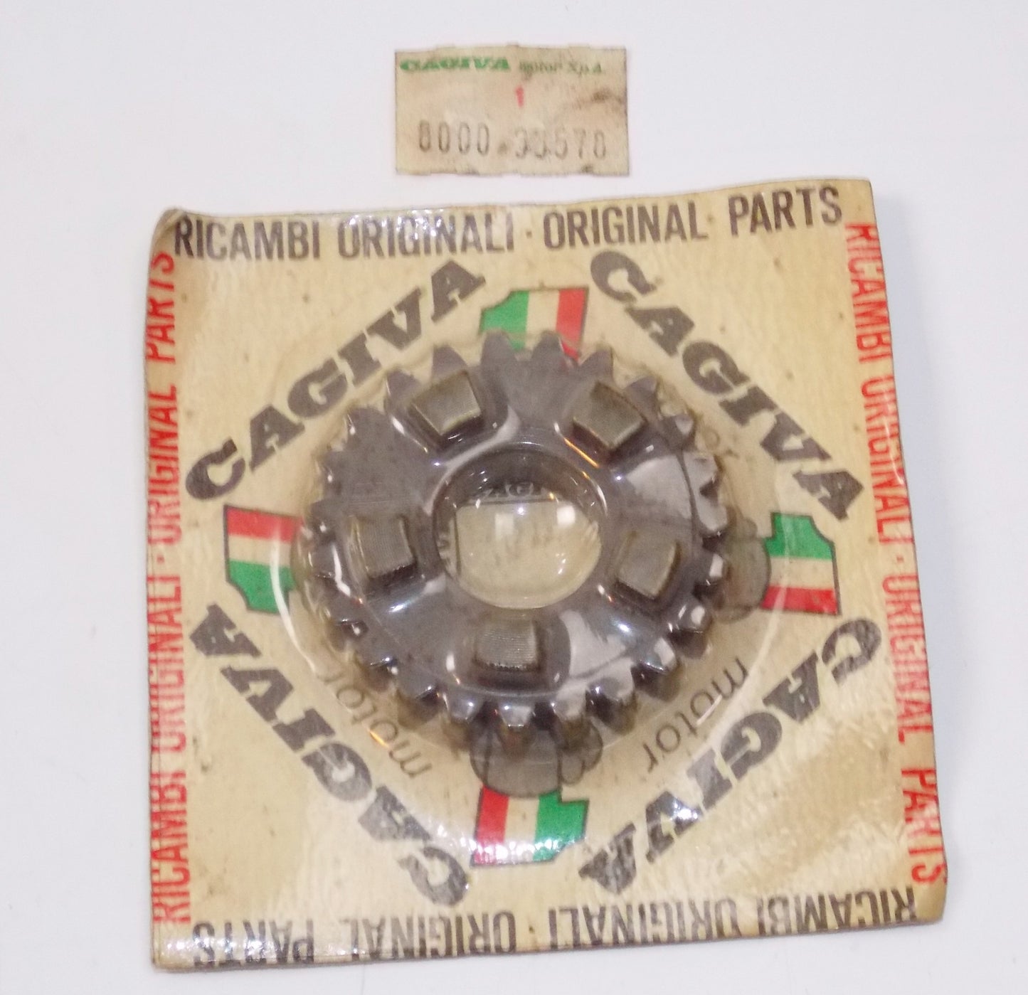 NOS OEM CAGIVA 1987 ELEFANTRE 125 GEAR MAIN SHAFT 5th 800033578 - MotoRaider