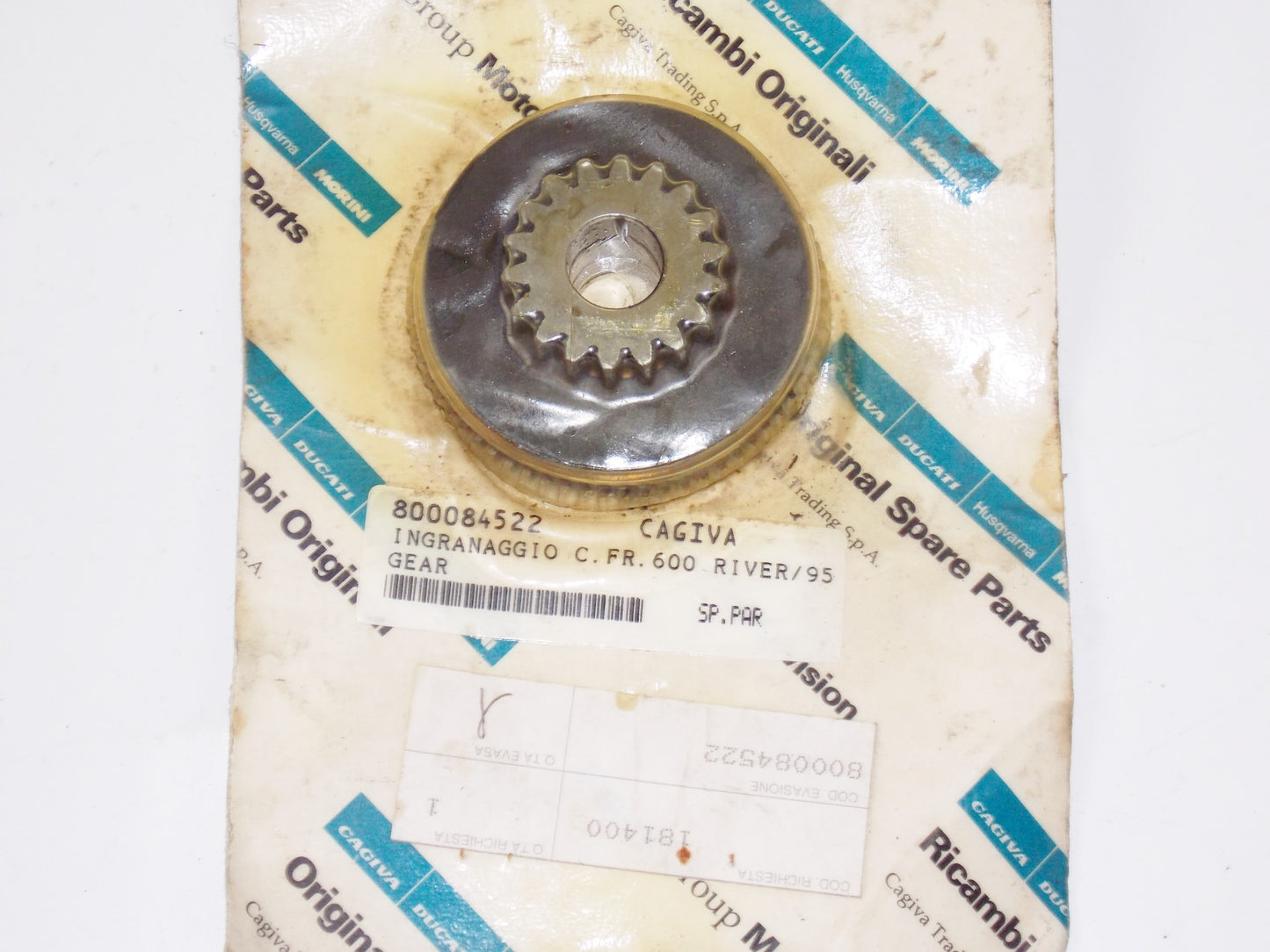 NOS OEM CAGIVA 1996 CANYON 600 / RIVER 600 IGNITION SYSTEM GEAR 800084522 - MotoRaider