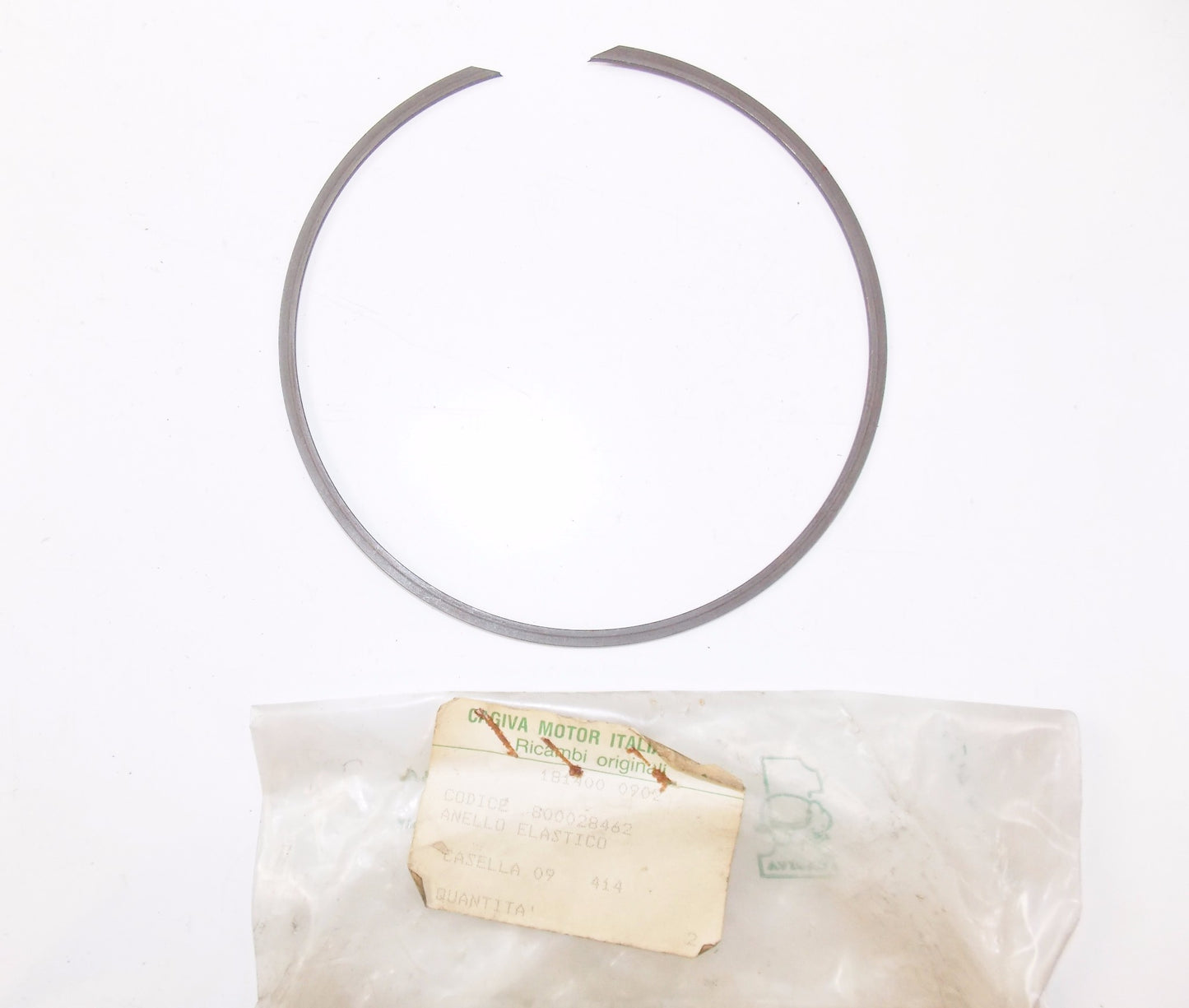 NOS OEM CAGIVA 1980-1982 SST ALA VERDE BLU SX 250 350 SAFETY RING 800028462 - MotoRaider